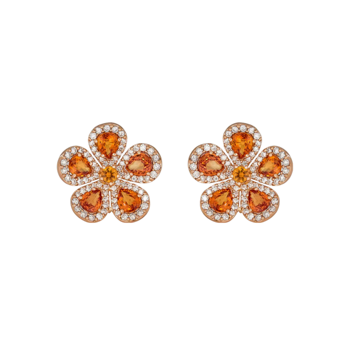 sapphire stud earrings gold