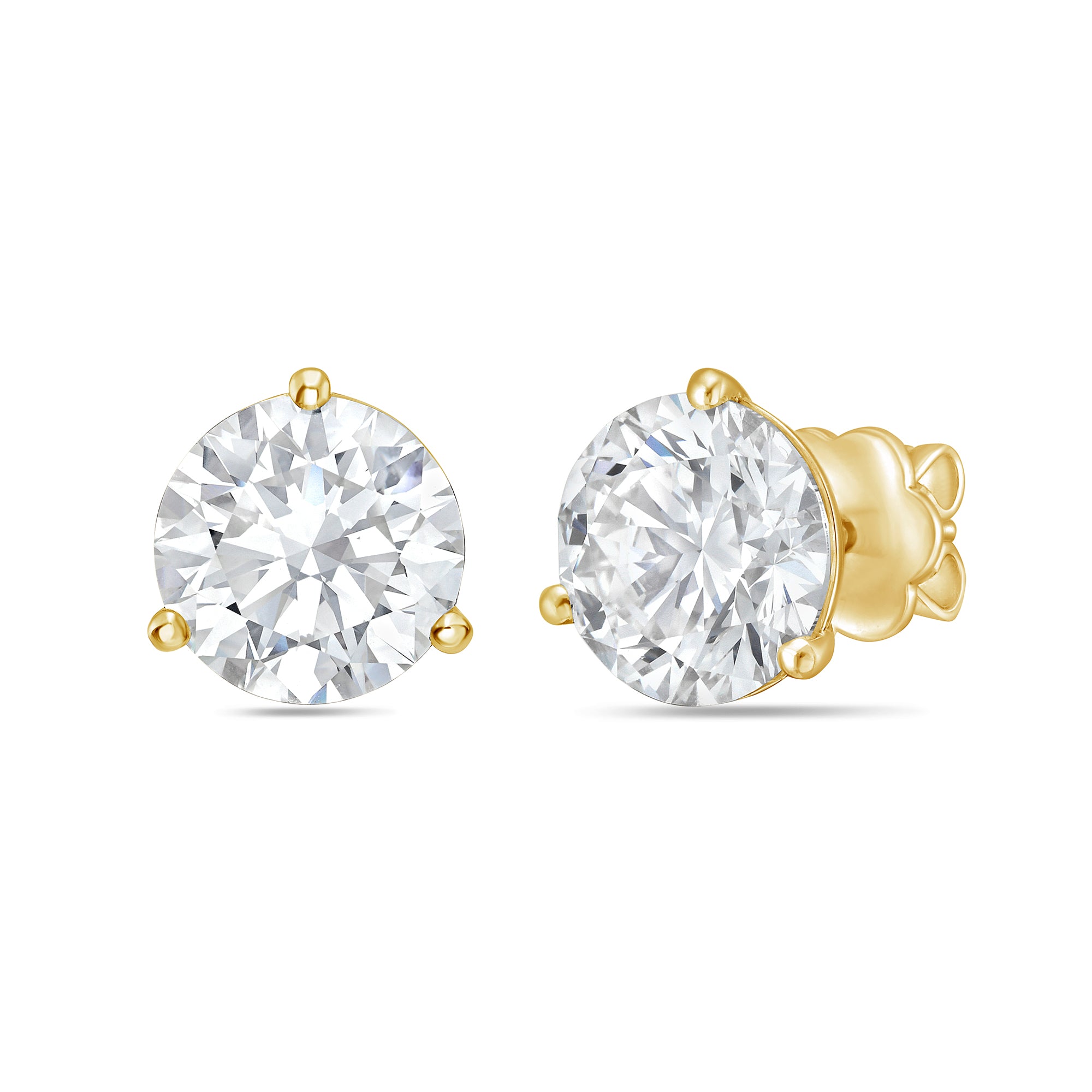 Lab Grown Martini Round Diamond Studs