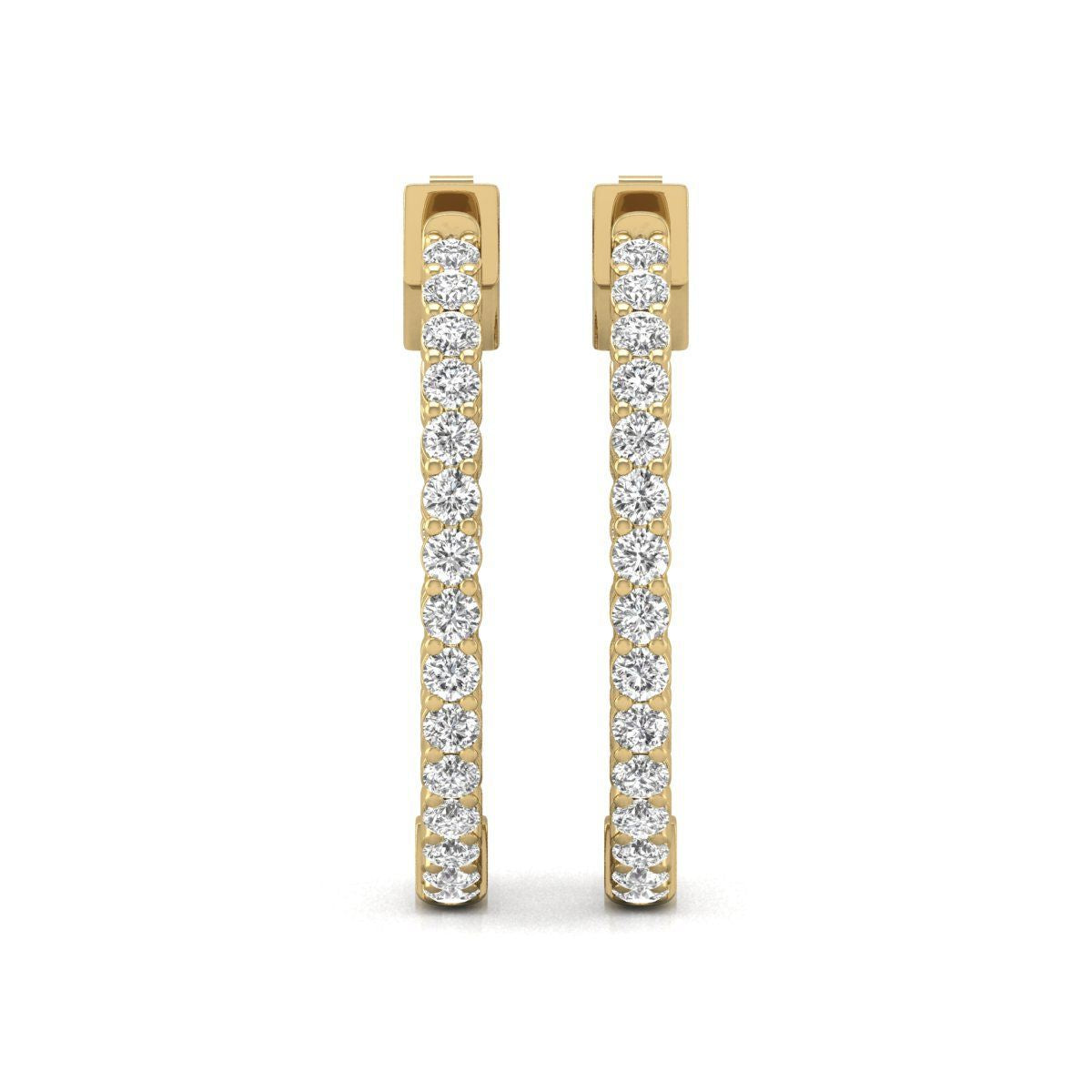 Petite Diamond Hoop