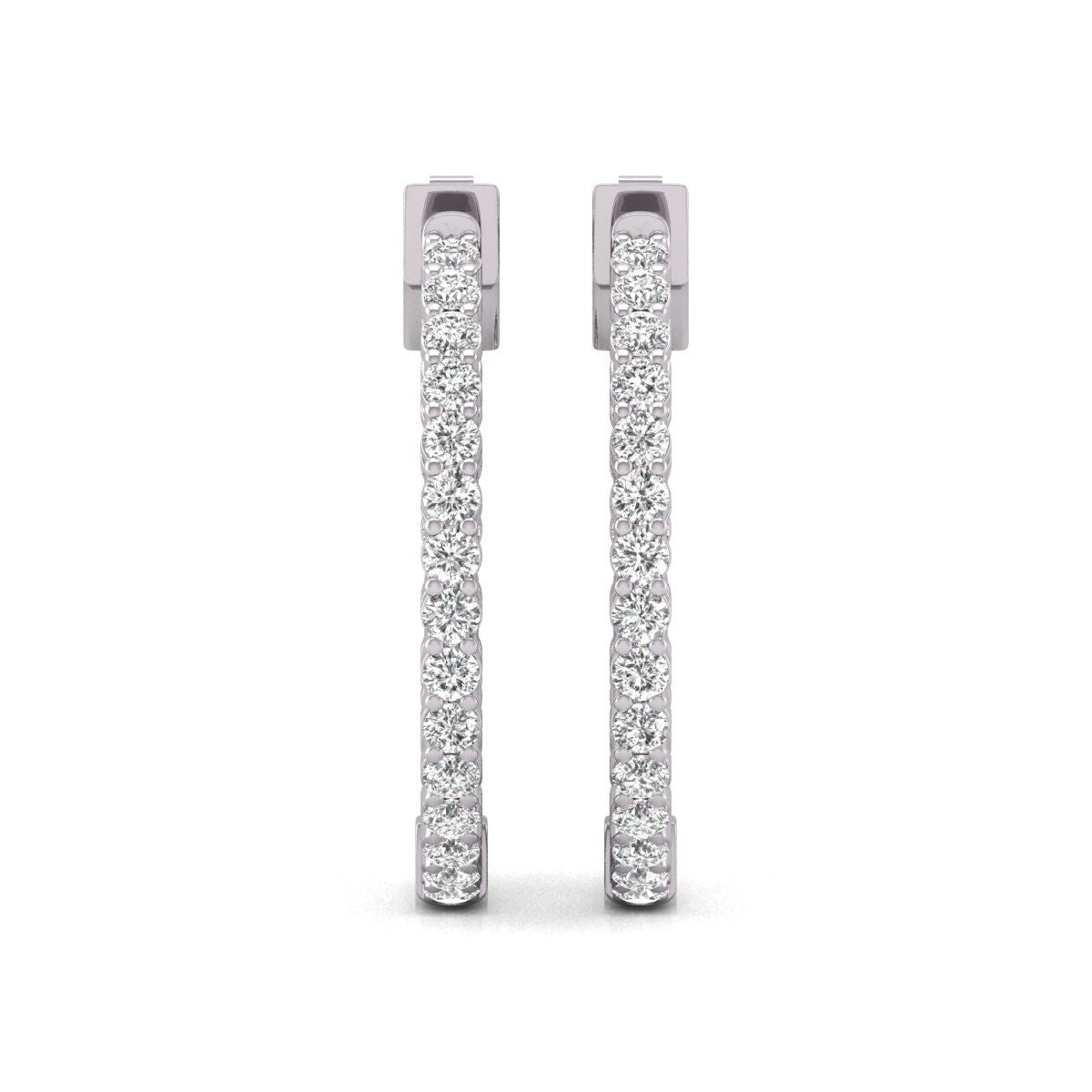 Petite Diamond Hoop