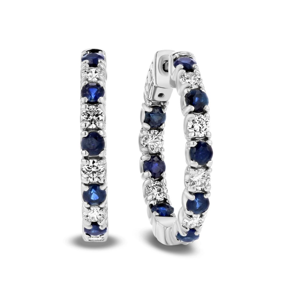 diamond hoop earrings yellow gold