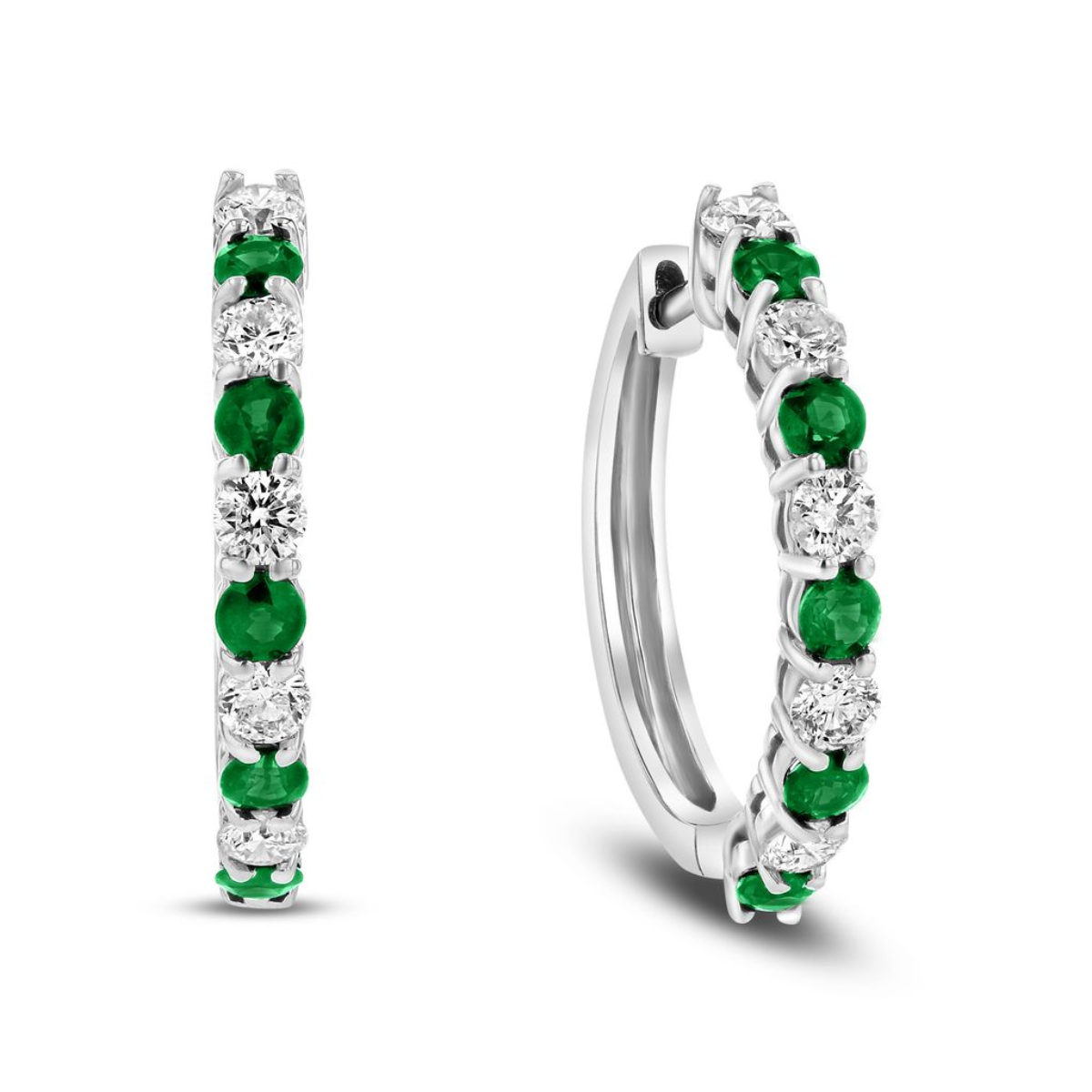 diamond hoop earrings gold