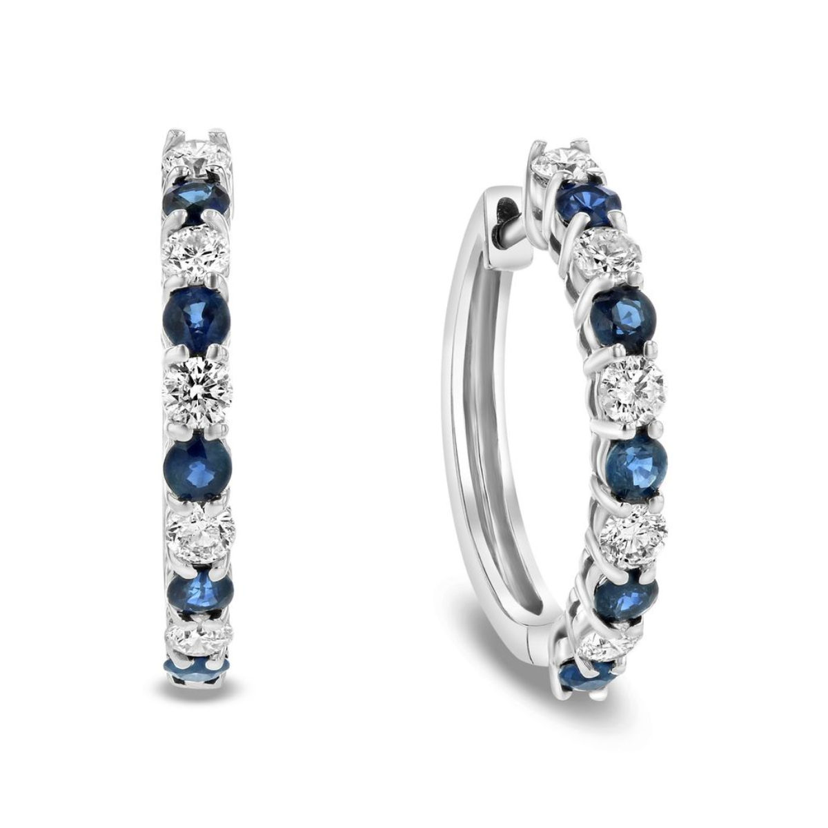 real diamond hoop earrings