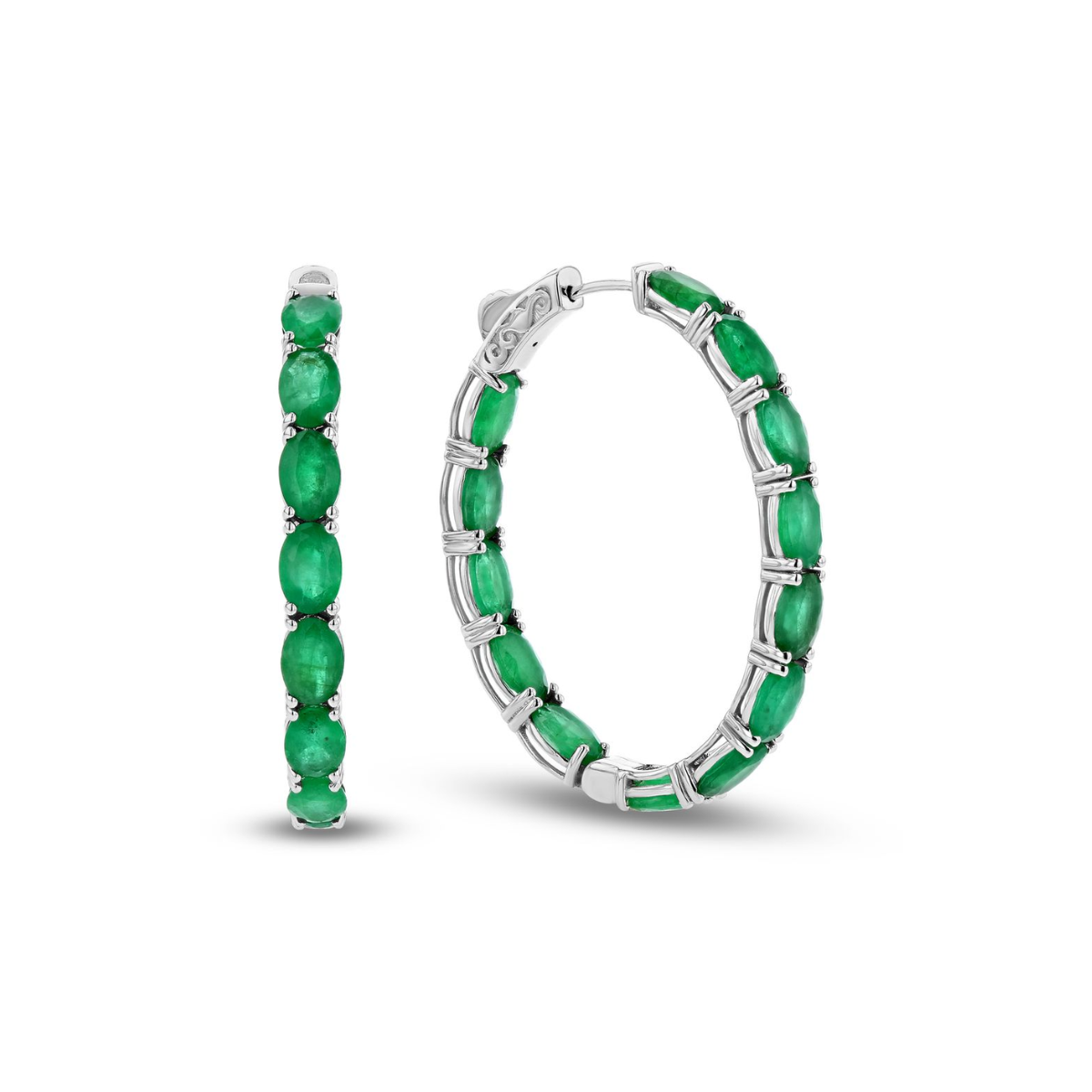 large gold hoop earrings