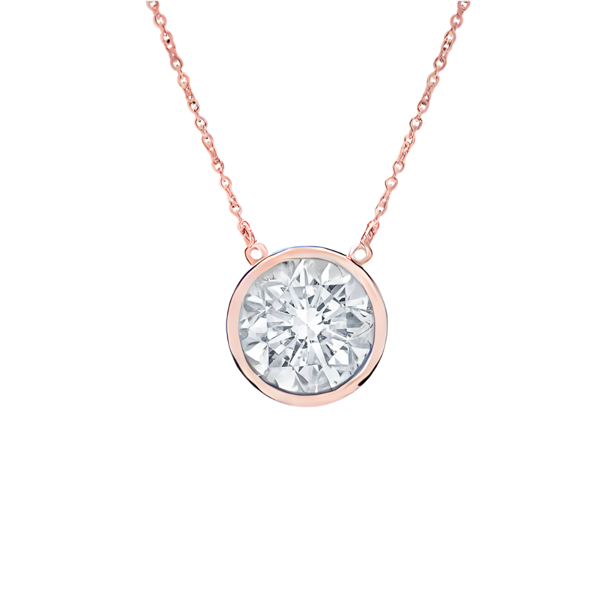 round diamond pendant