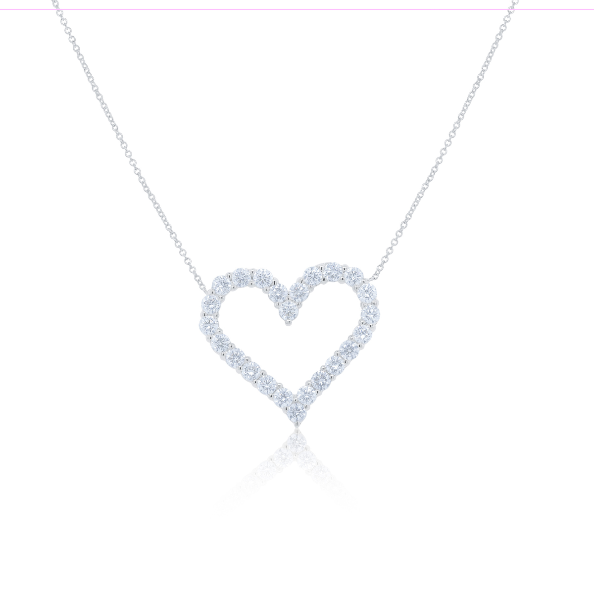diamond heart pendant gold