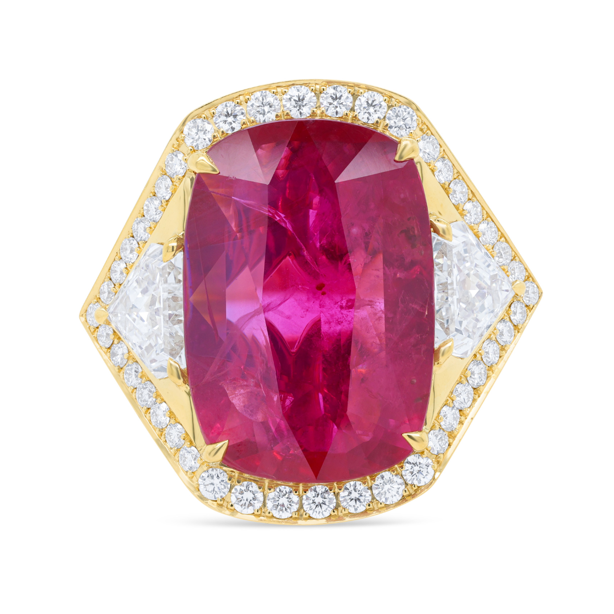 Ruby Three Stone Ring