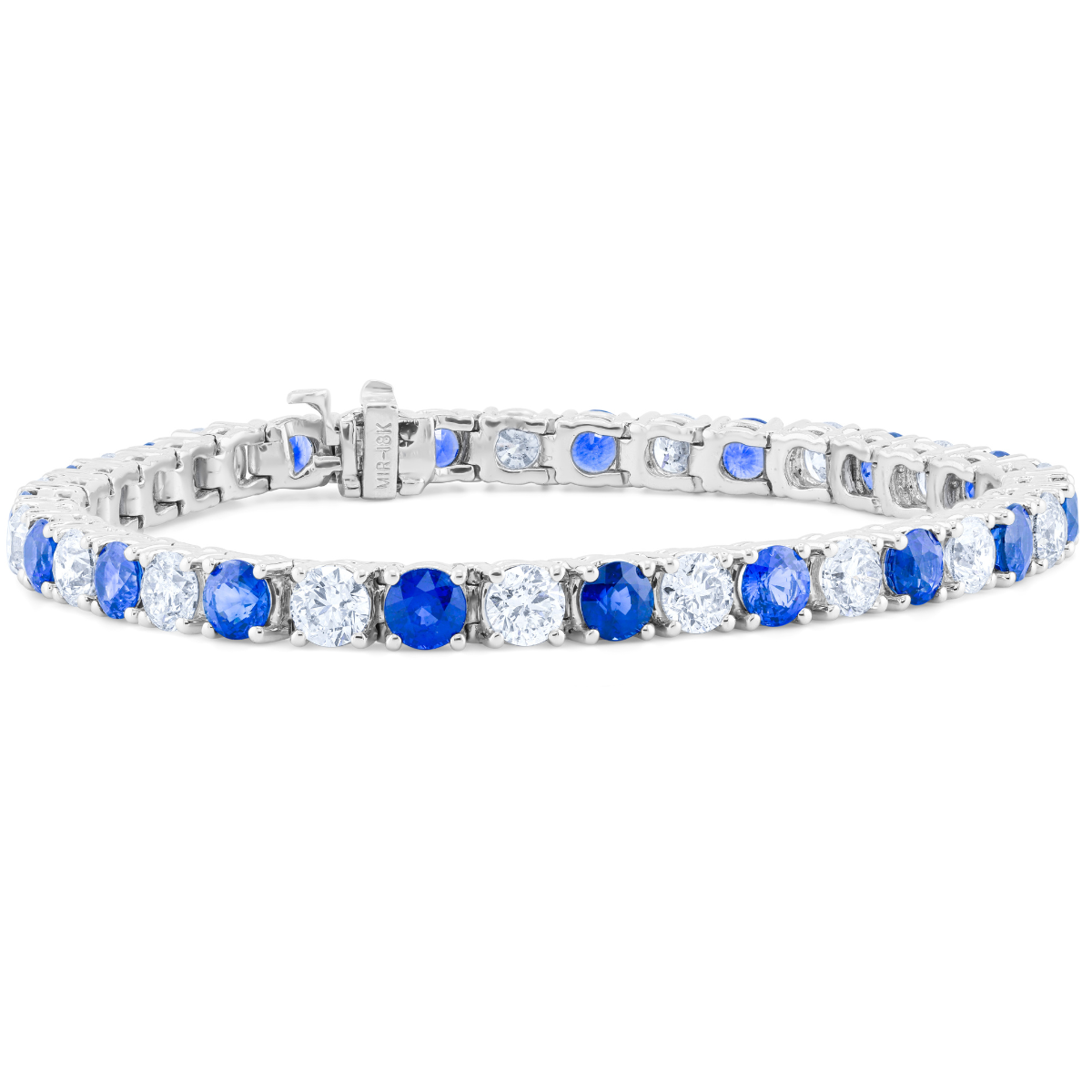 Sapphire and Diamond Tennis Bracelet