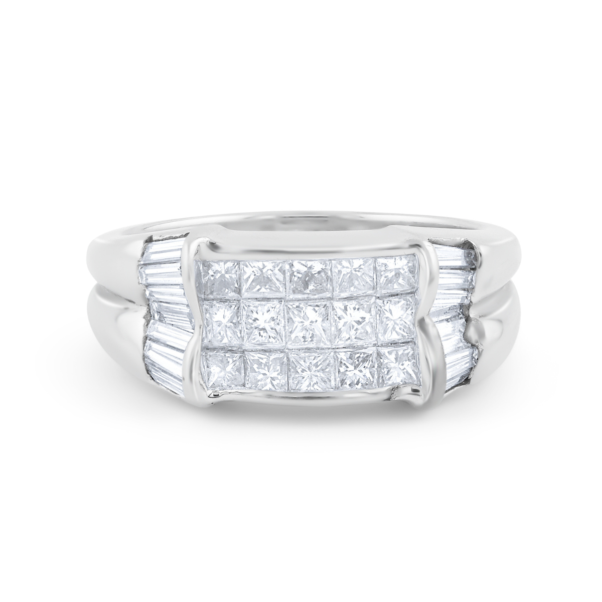 Princess Cut Diamond Band