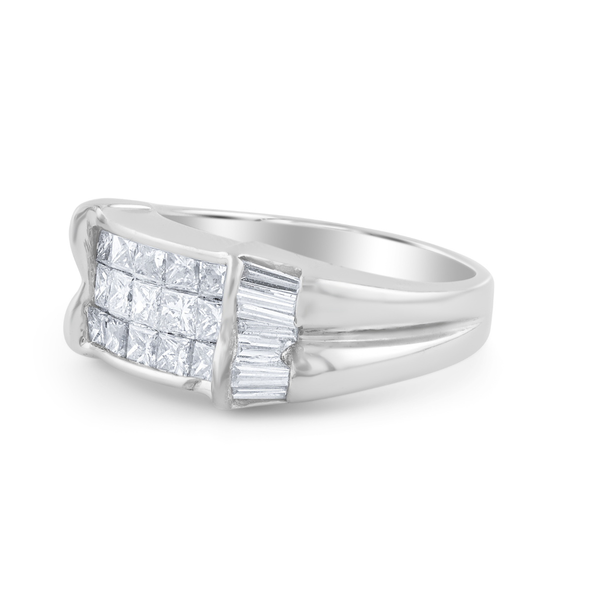 Princess Cut Diamond Band