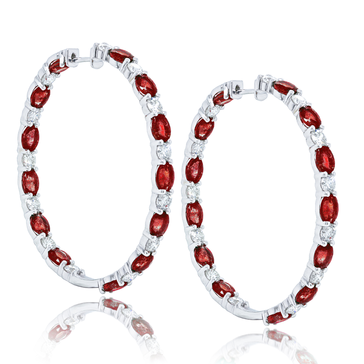 diamond hoop earrings yellow gold
