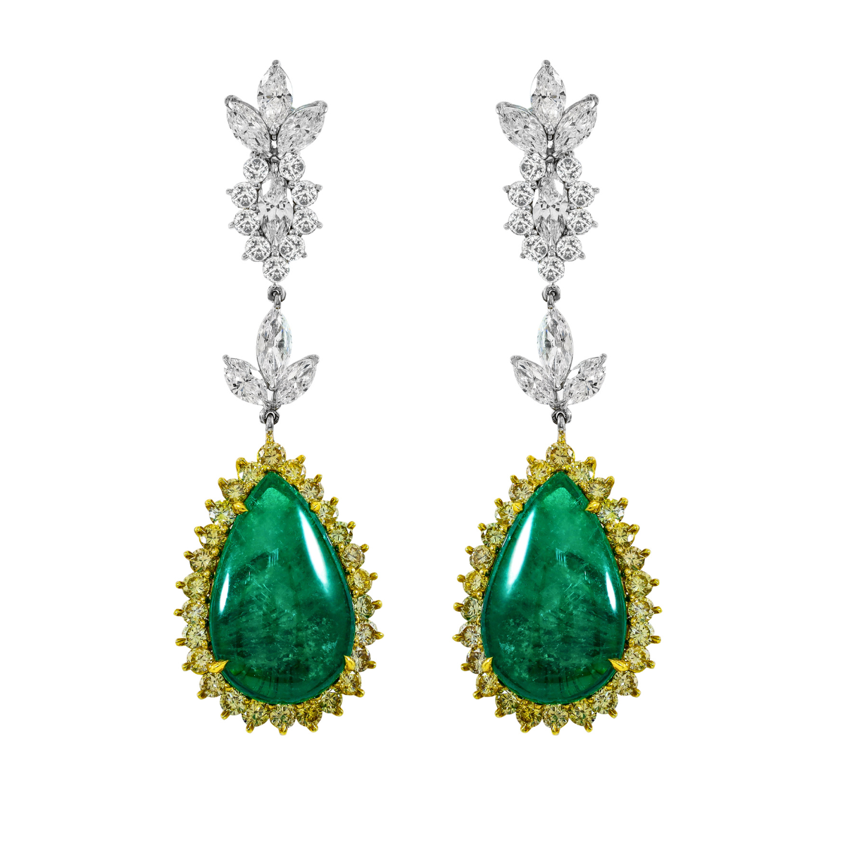 diamond drop earrings gold