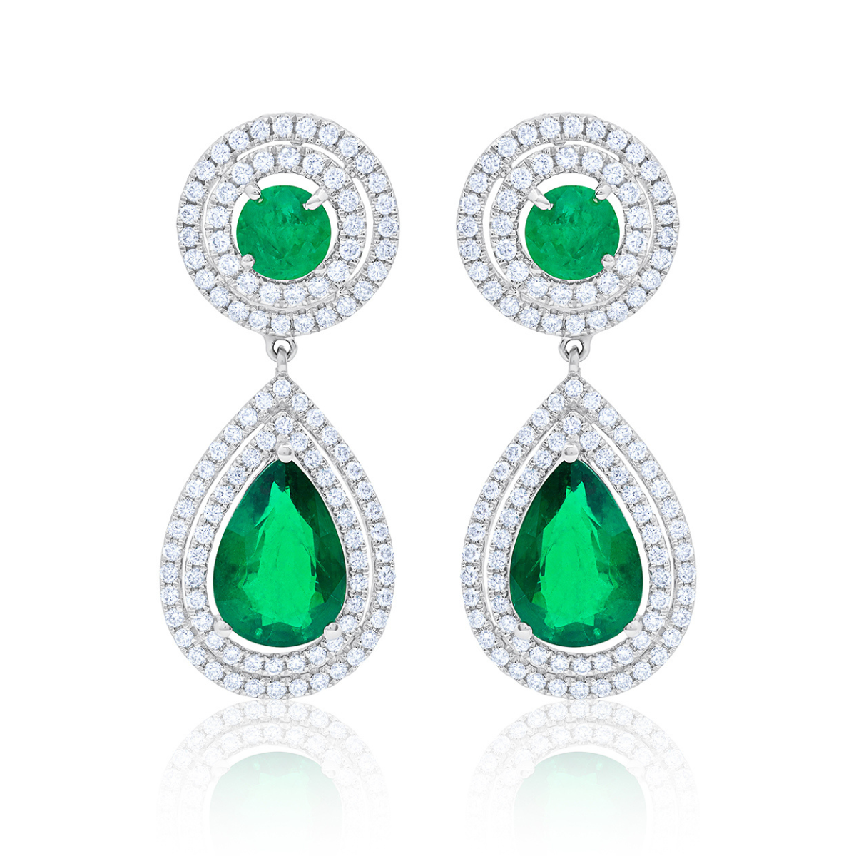 pearl drop earrings silver