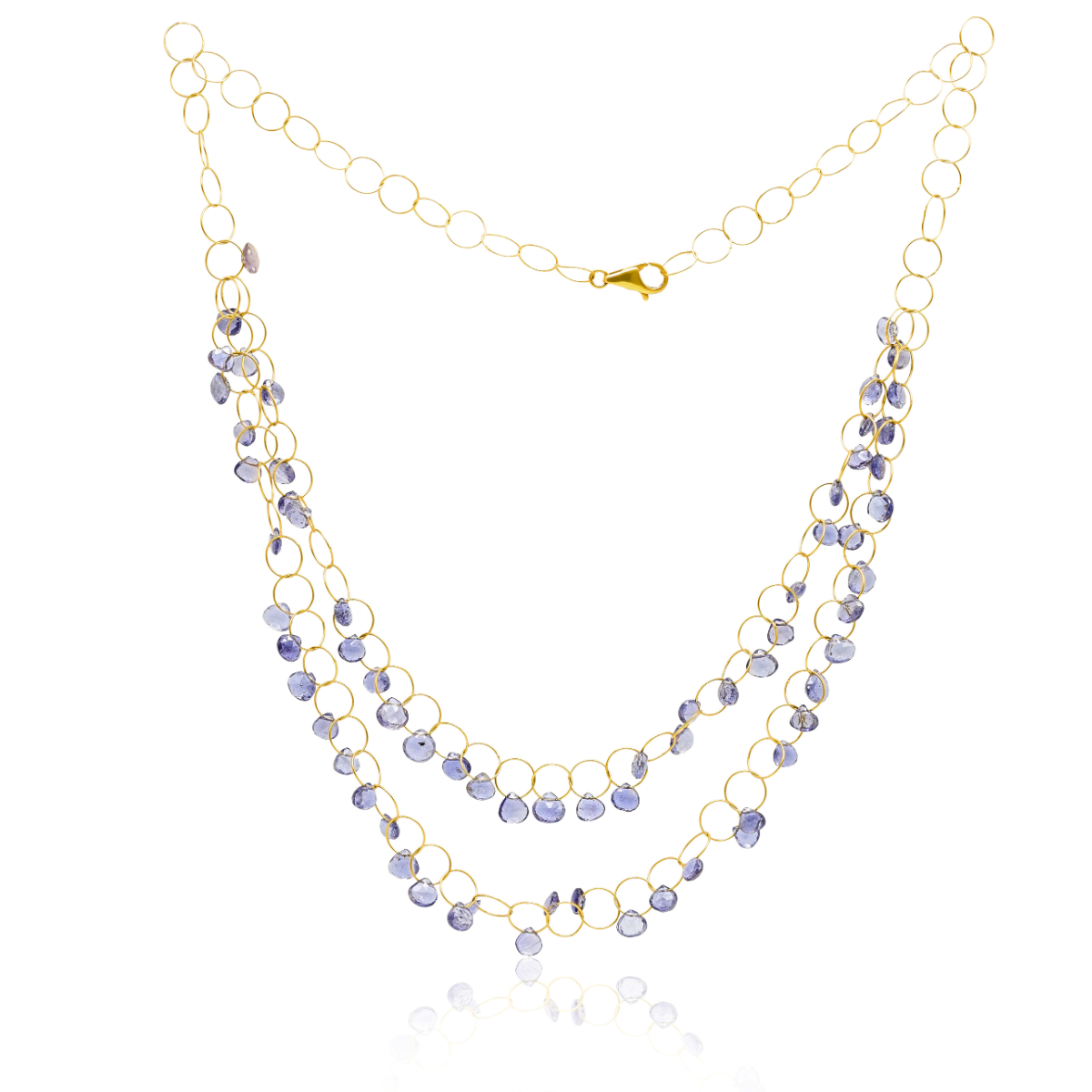white gold amethyst necklace