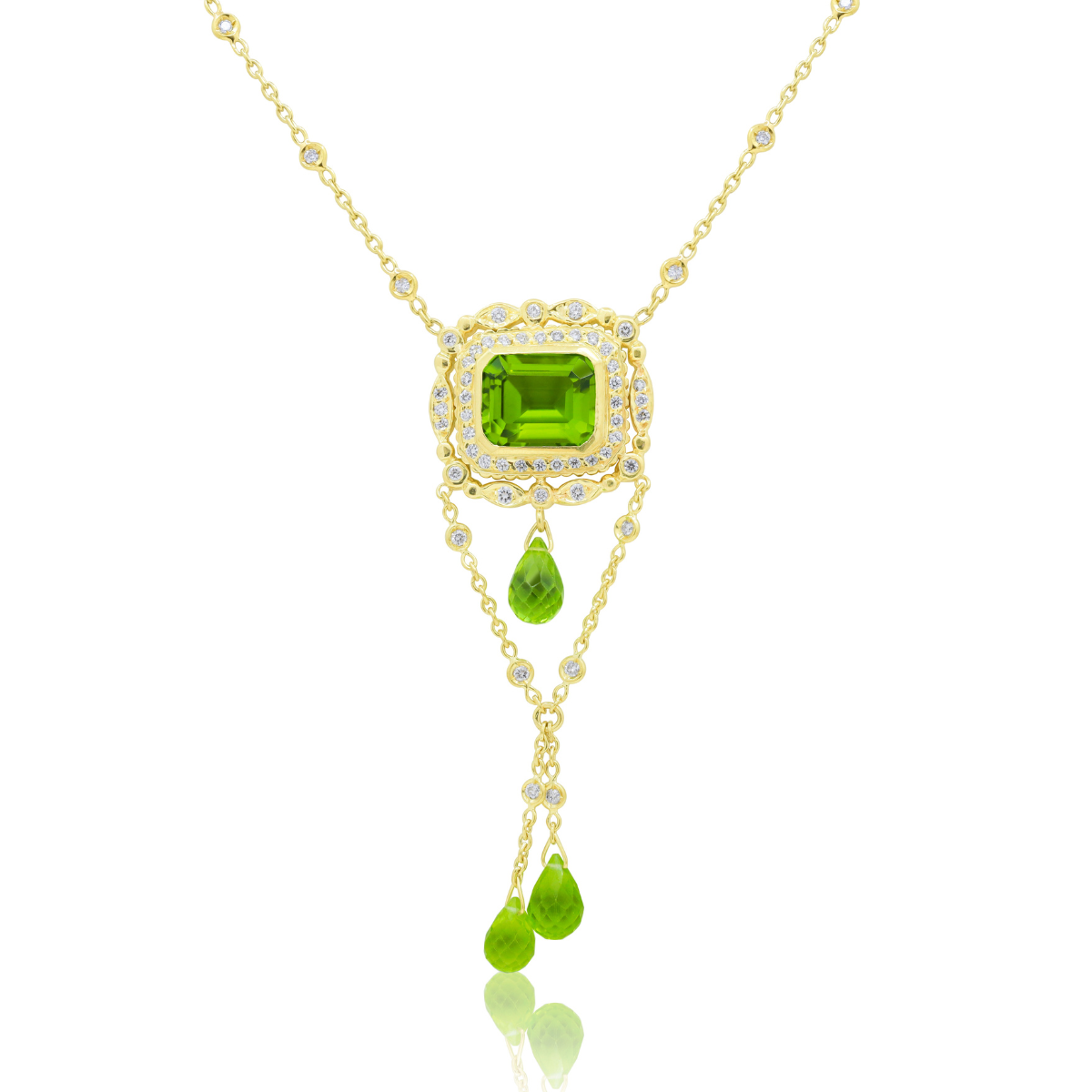 diamond pendant necklace gold