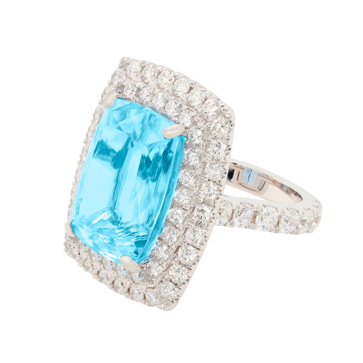 square halo engagement rings