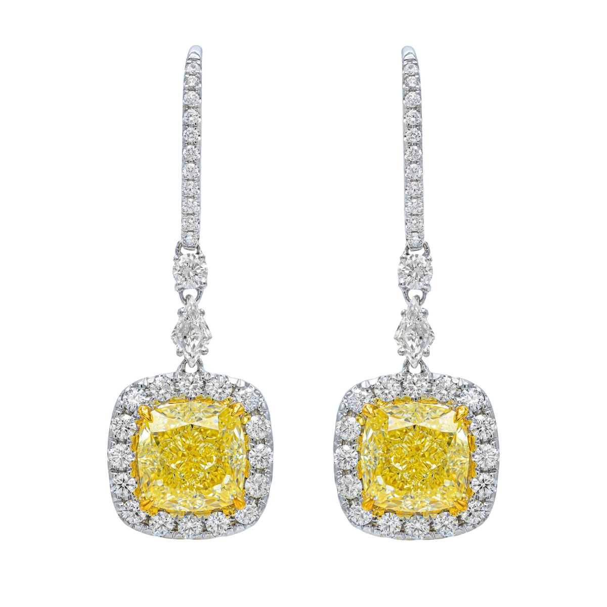 yellow diamond earrings tiffany