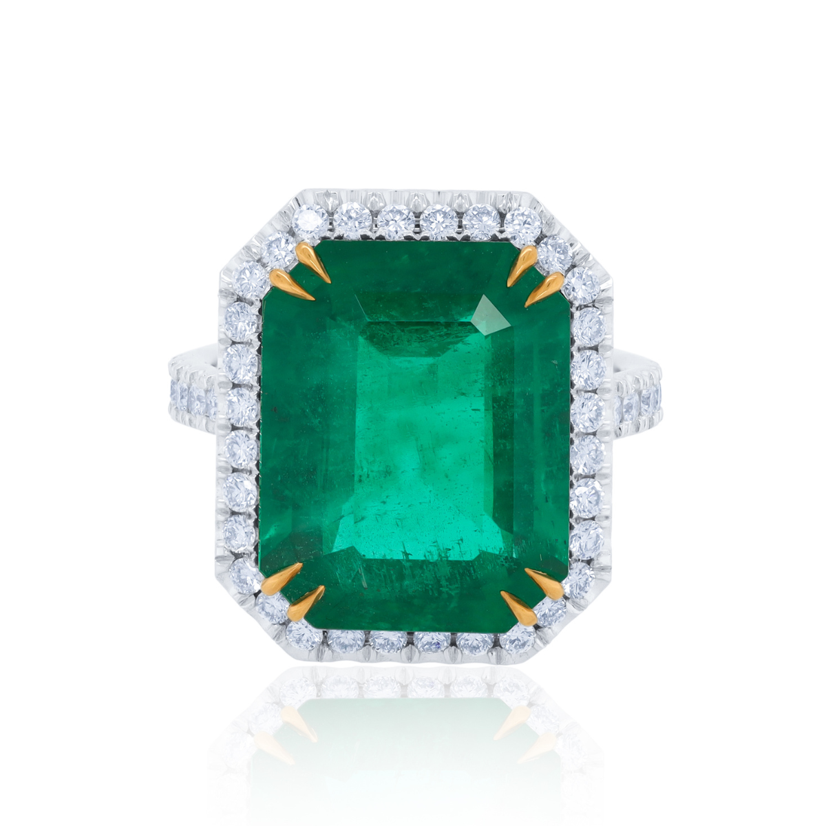 halo engagement ring set