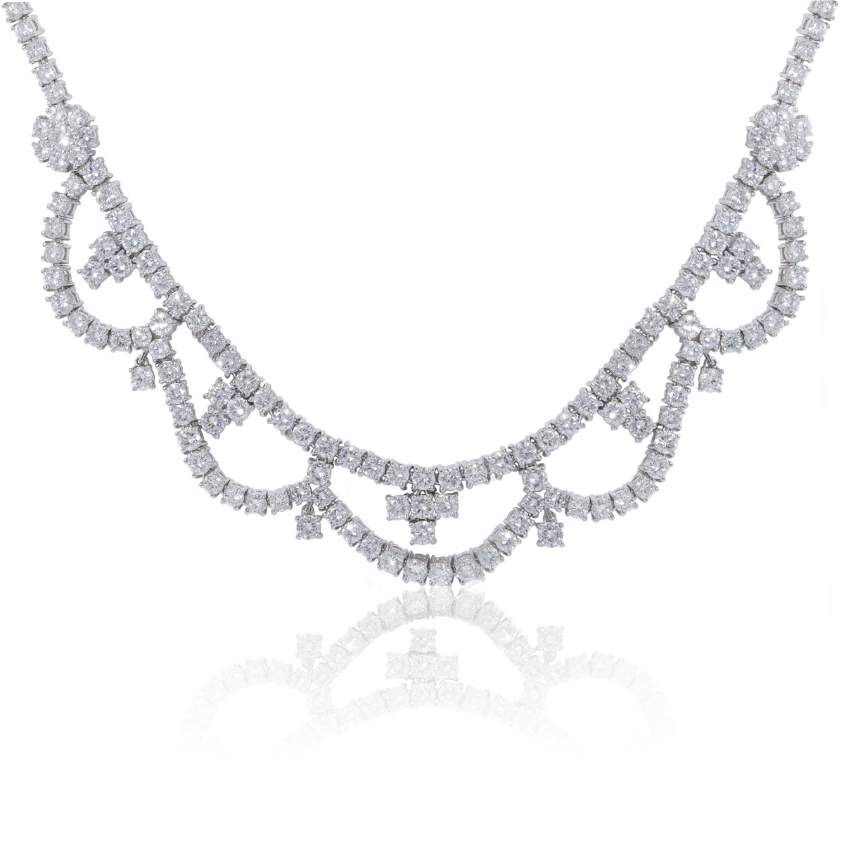 real diamond heart necklace