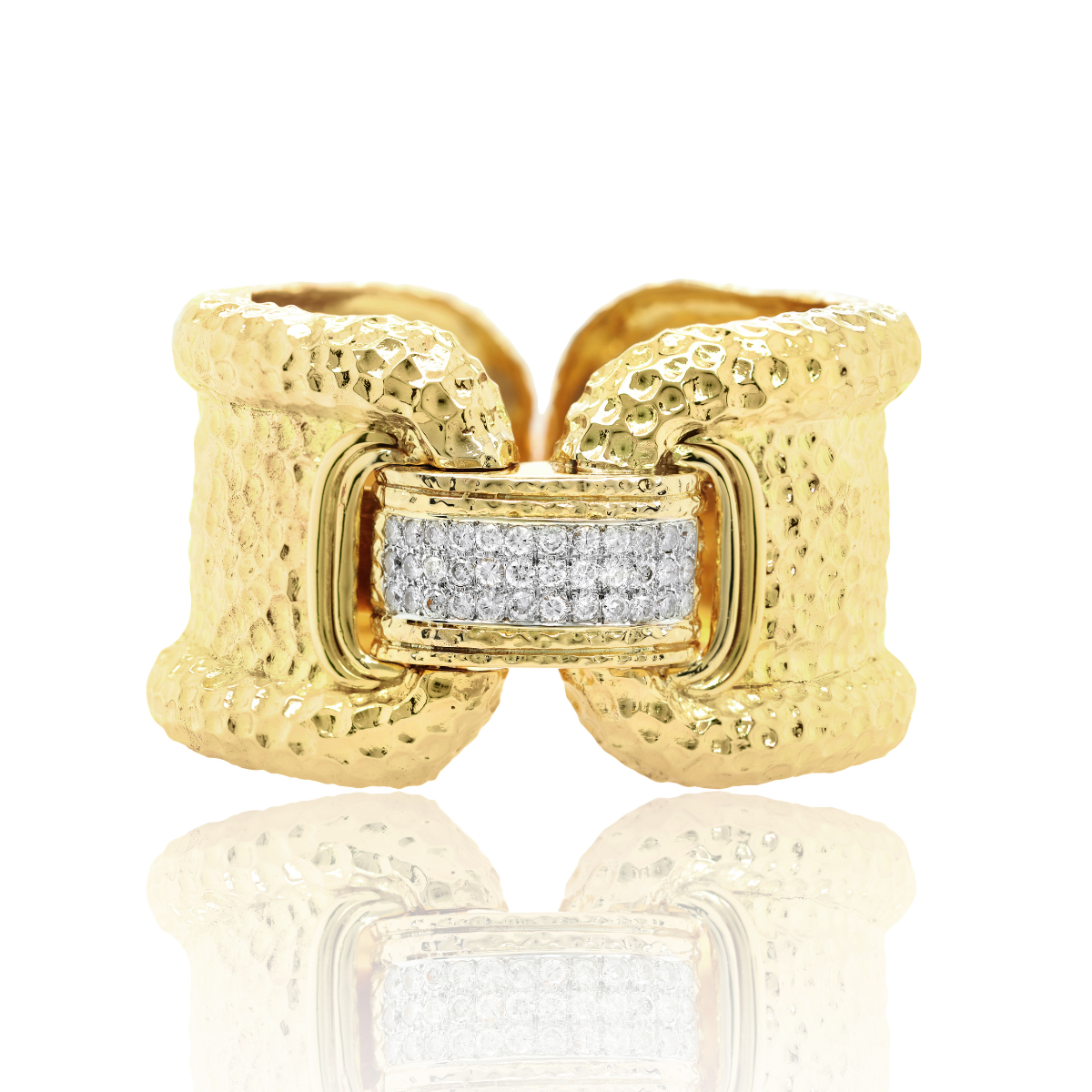 gold diamond earrings