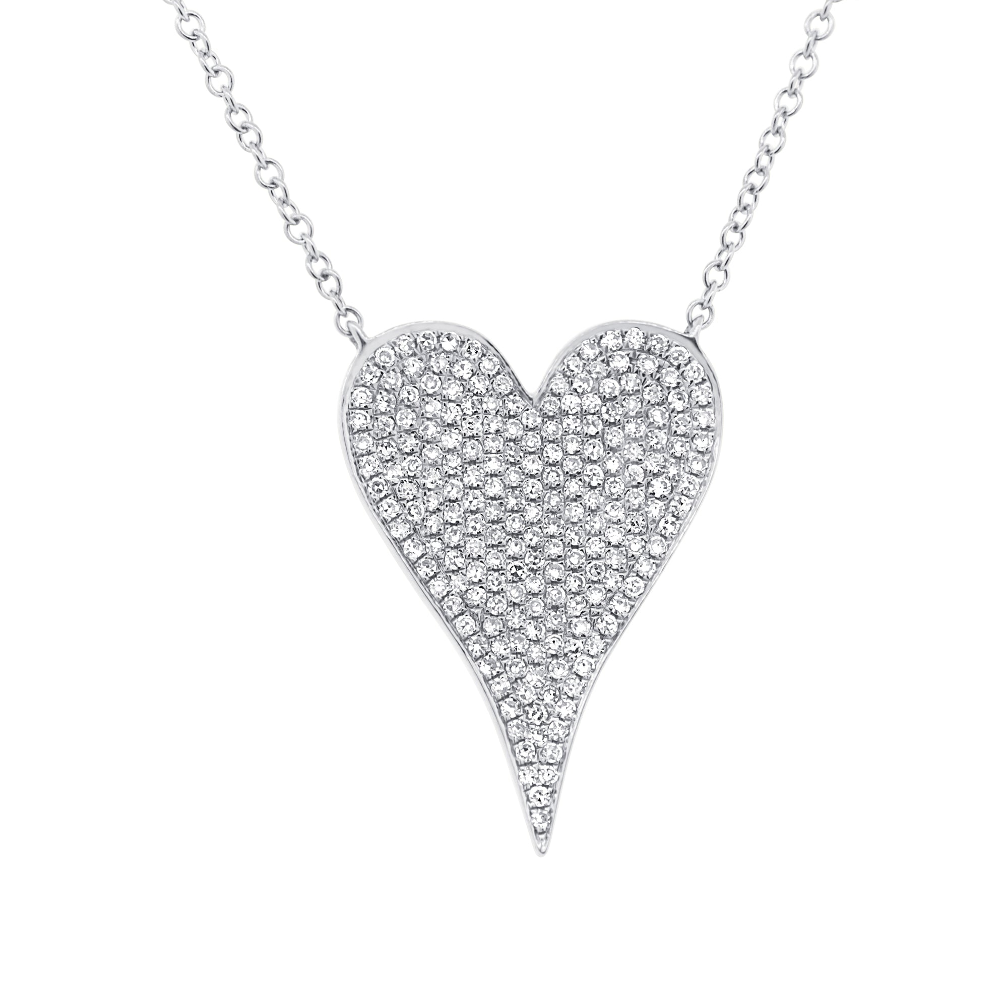 diamond heart pendant yellow gold