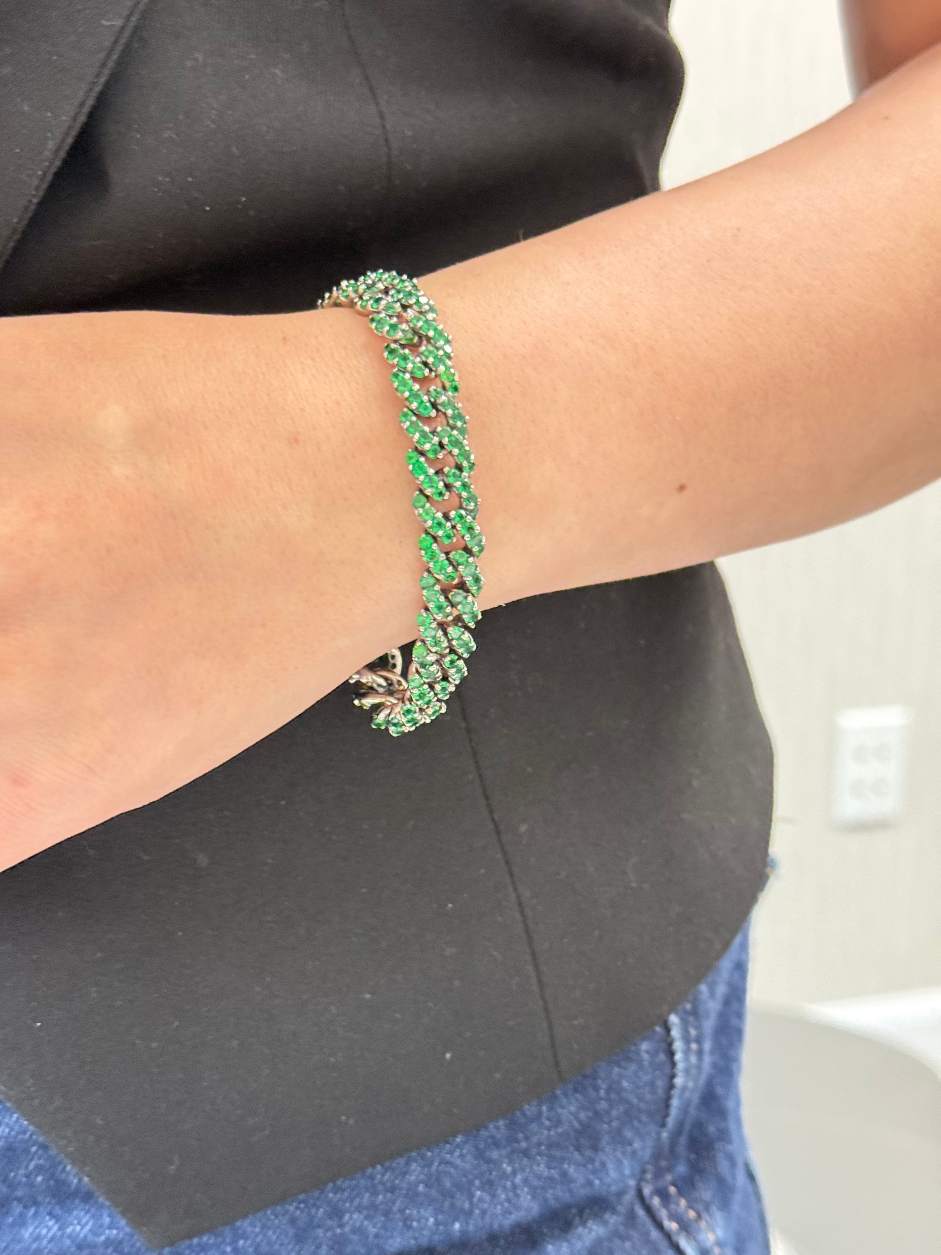 Tsavorite Link Bracelet