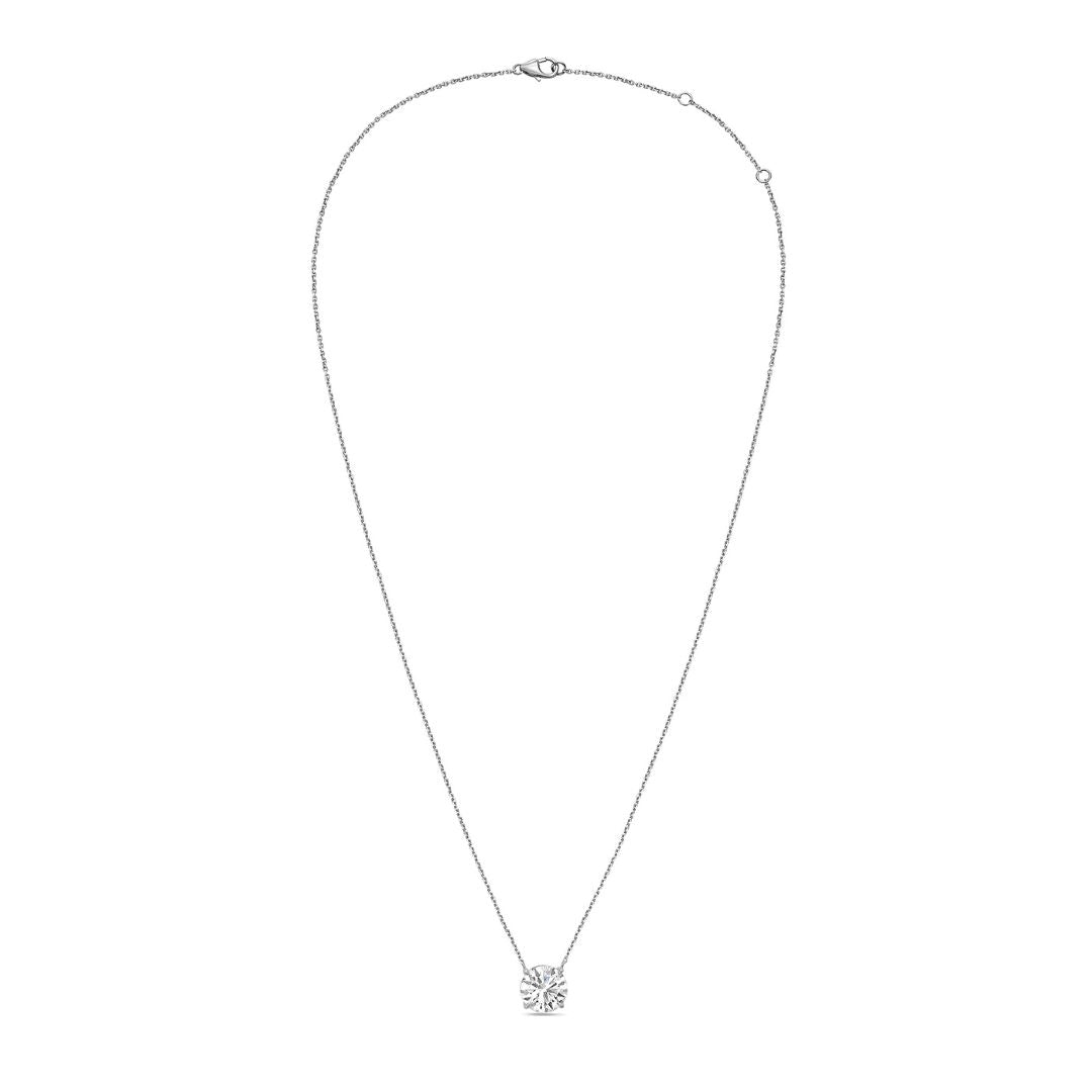 Lab Grown Round East West Diamond Pendant