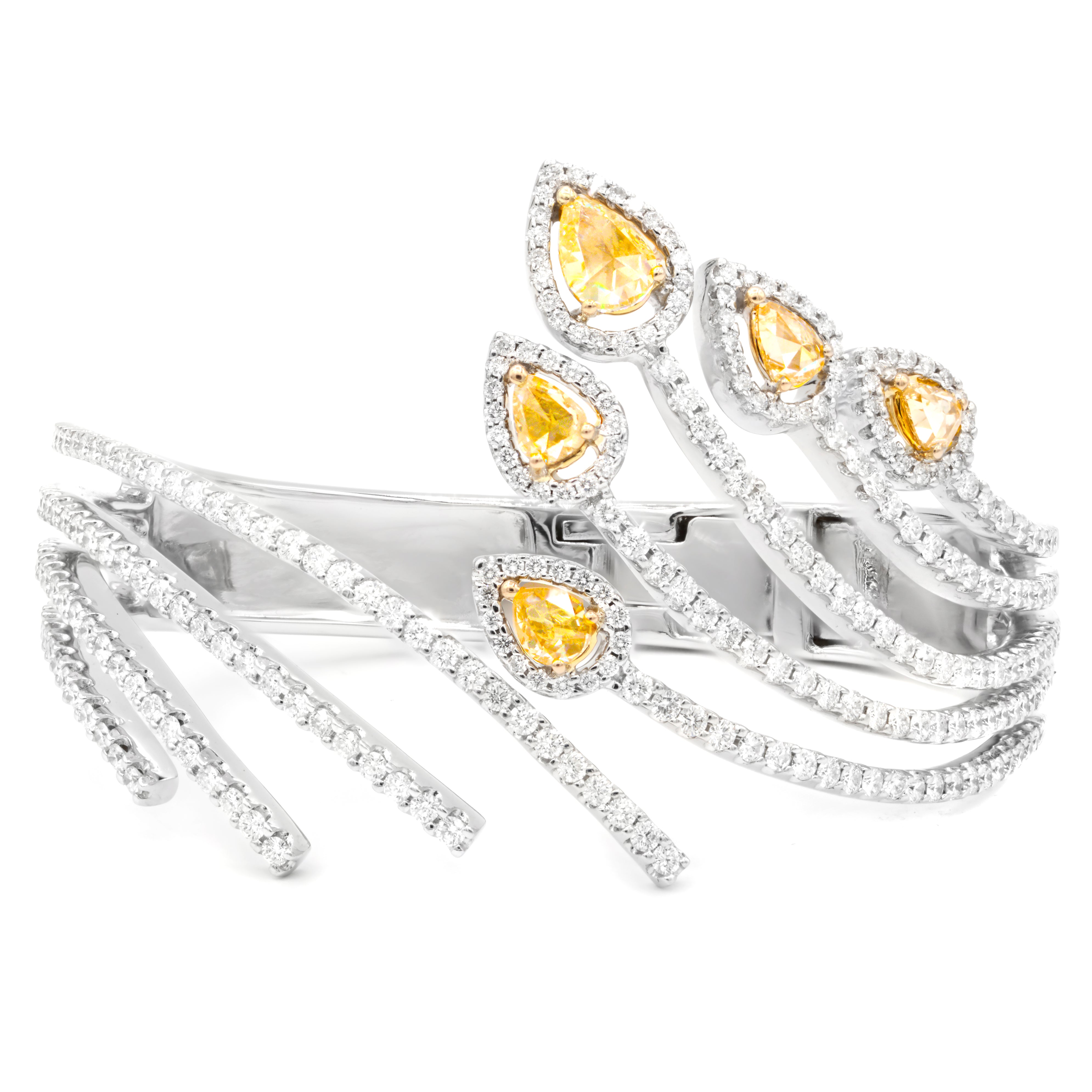 yellow diamond earrings