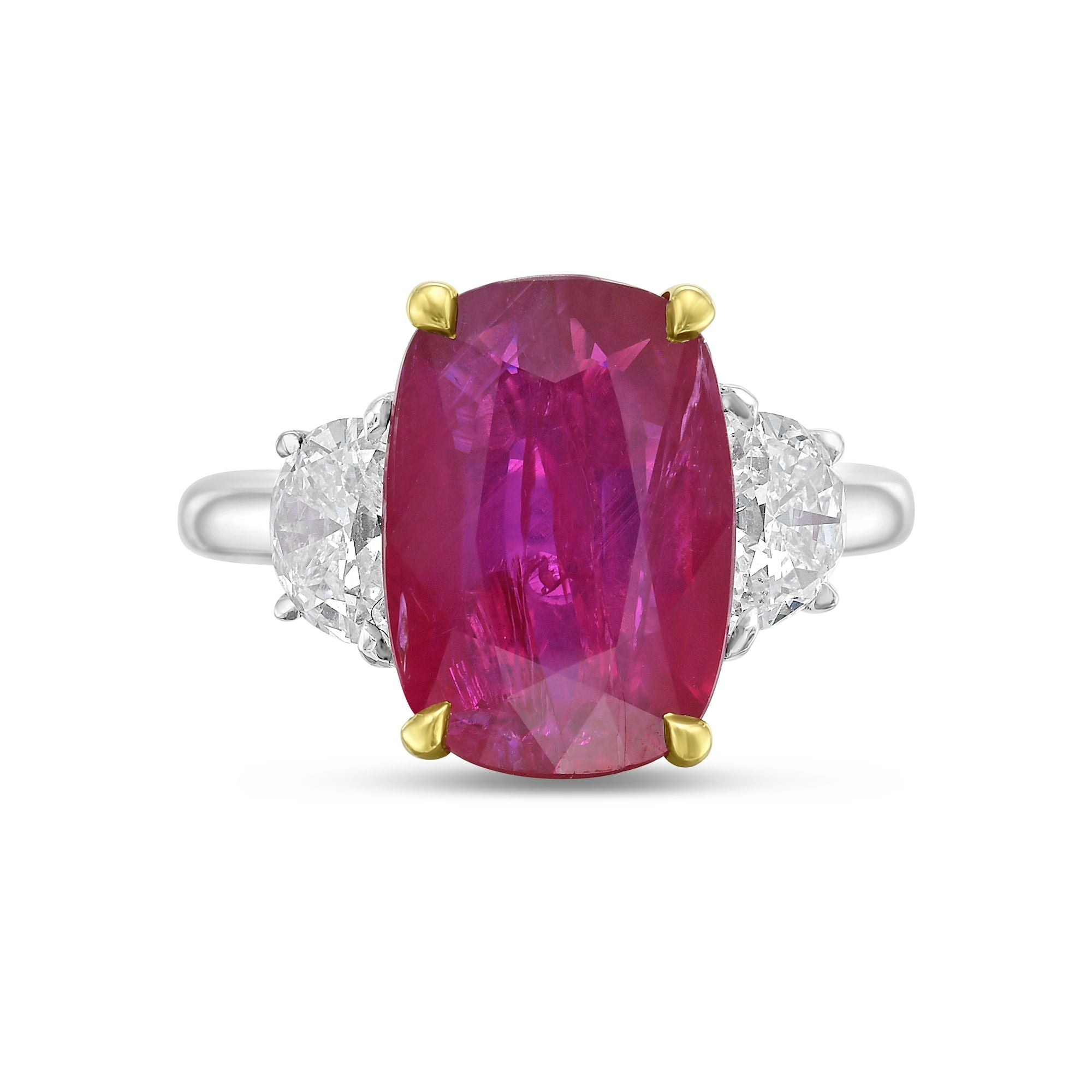 Ruby Three Stone Ring