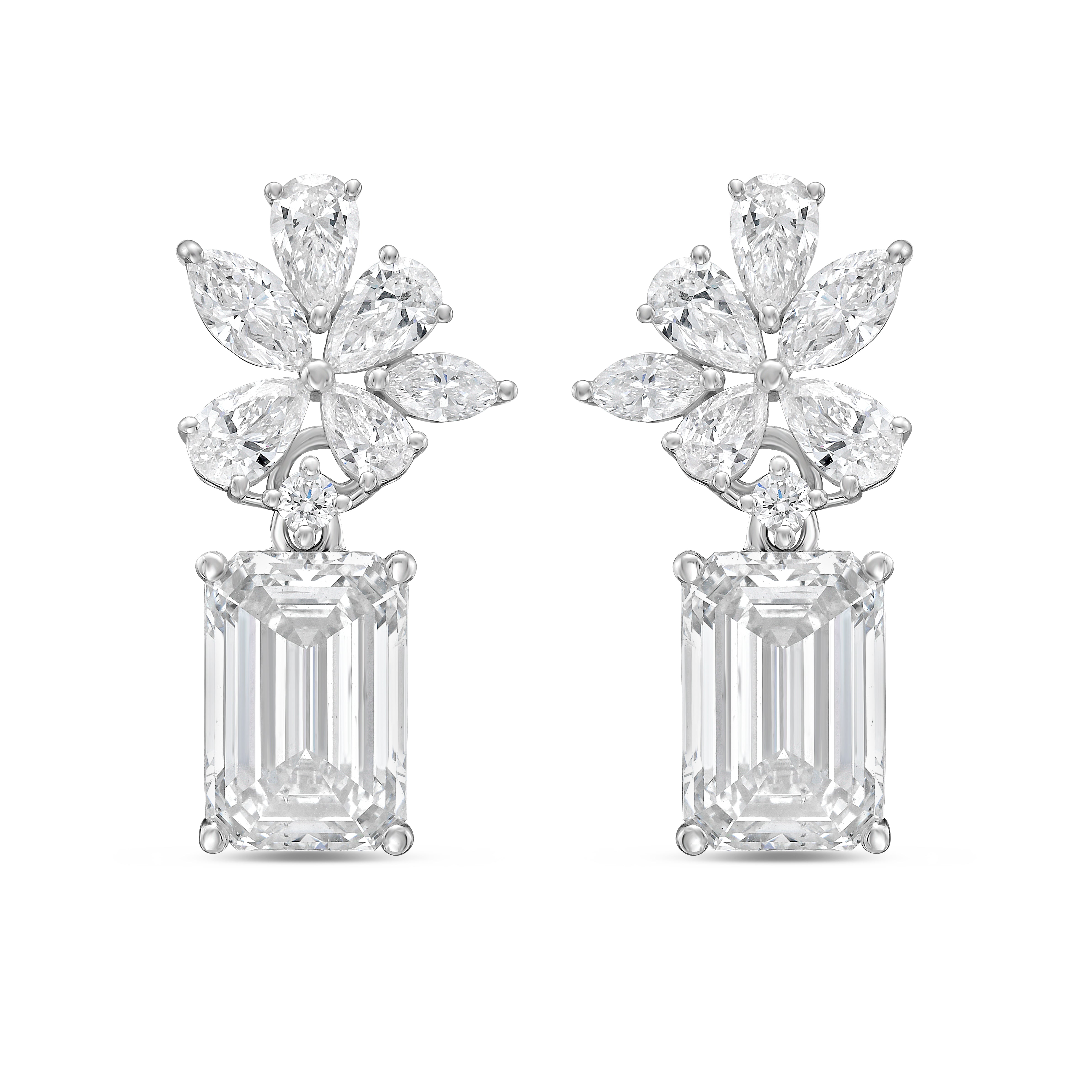 Lab Grown Multi-Cut Diamond Earring