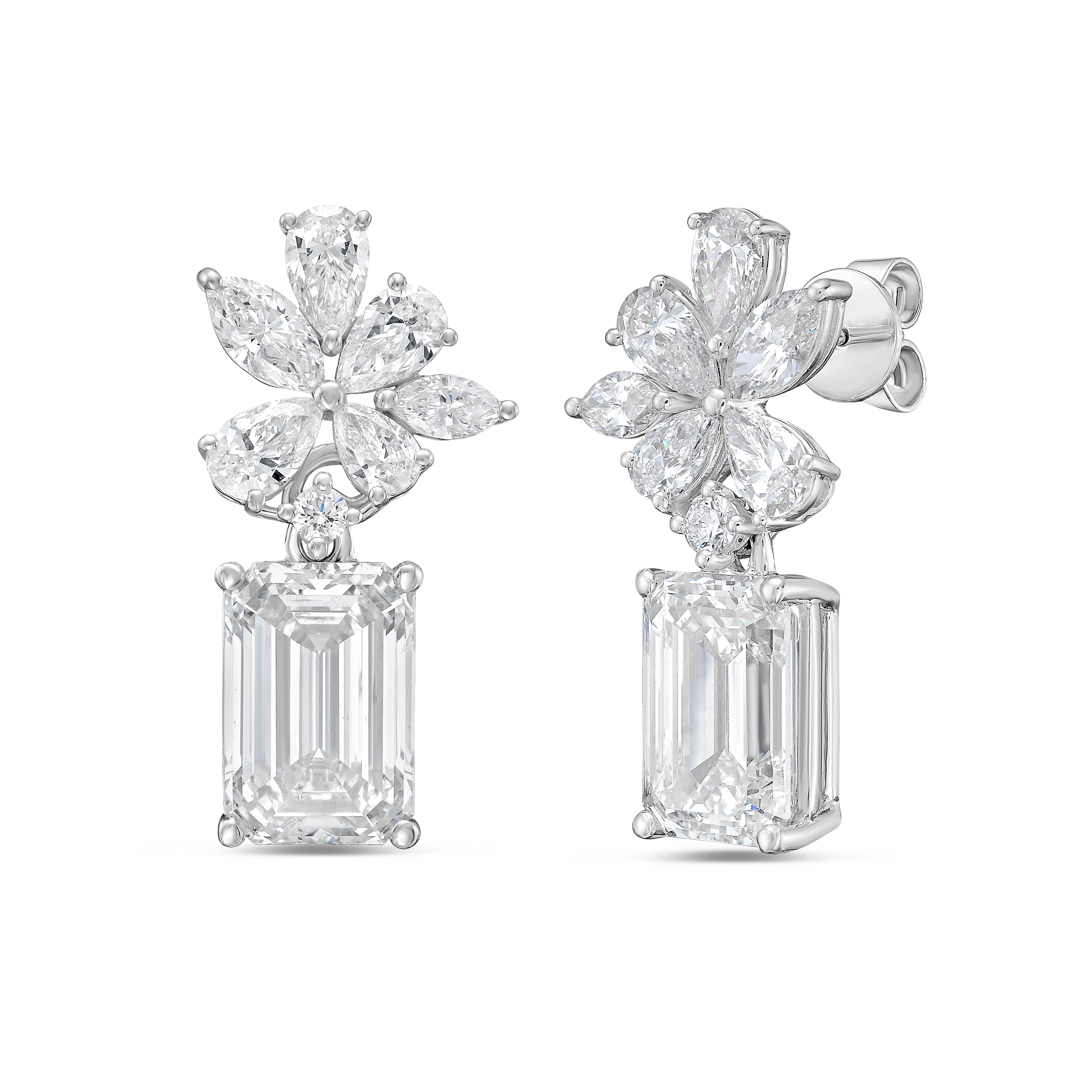 Lab Grown Multi-Cut Diamond Earring