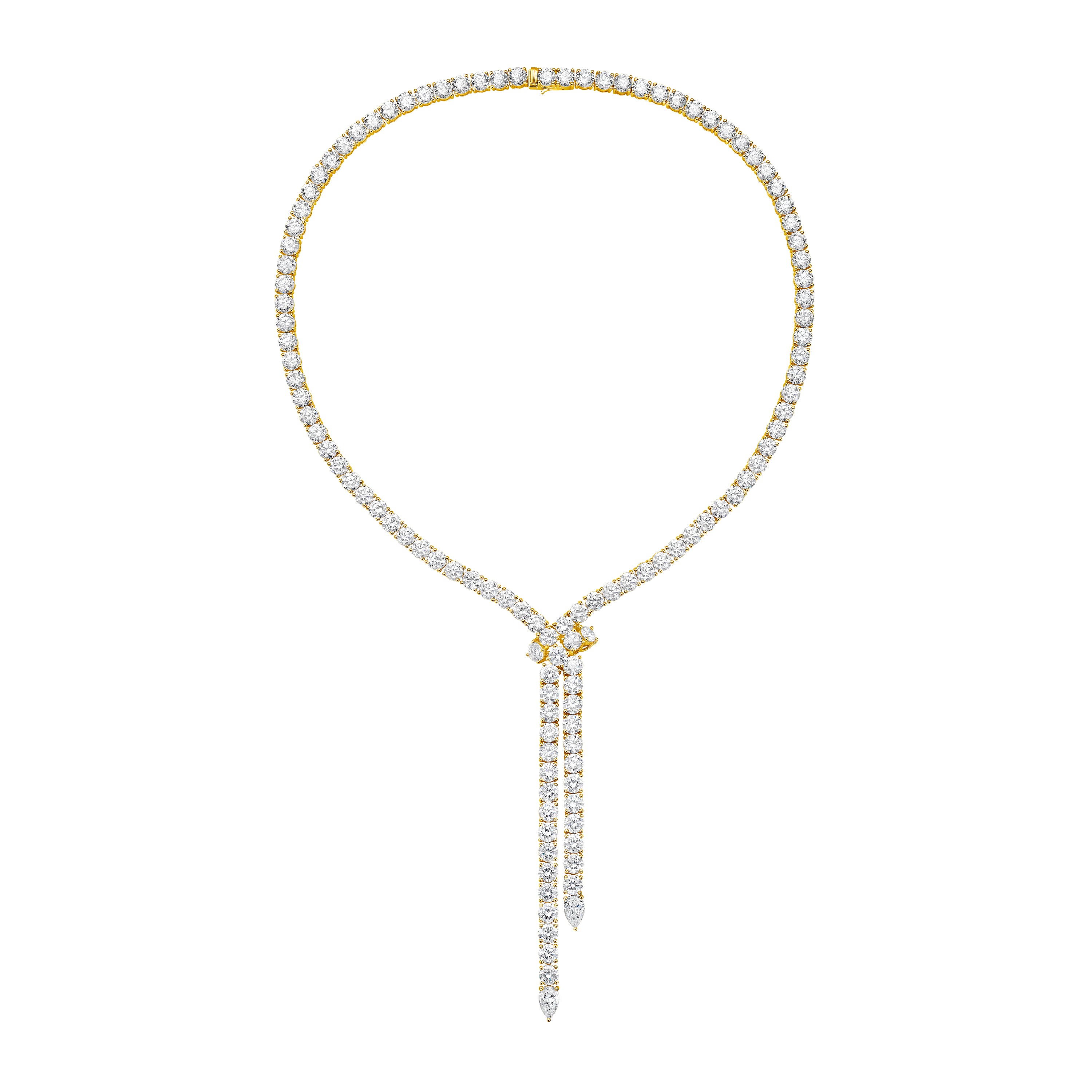 Lab Grown 55cts Lariat Necklace