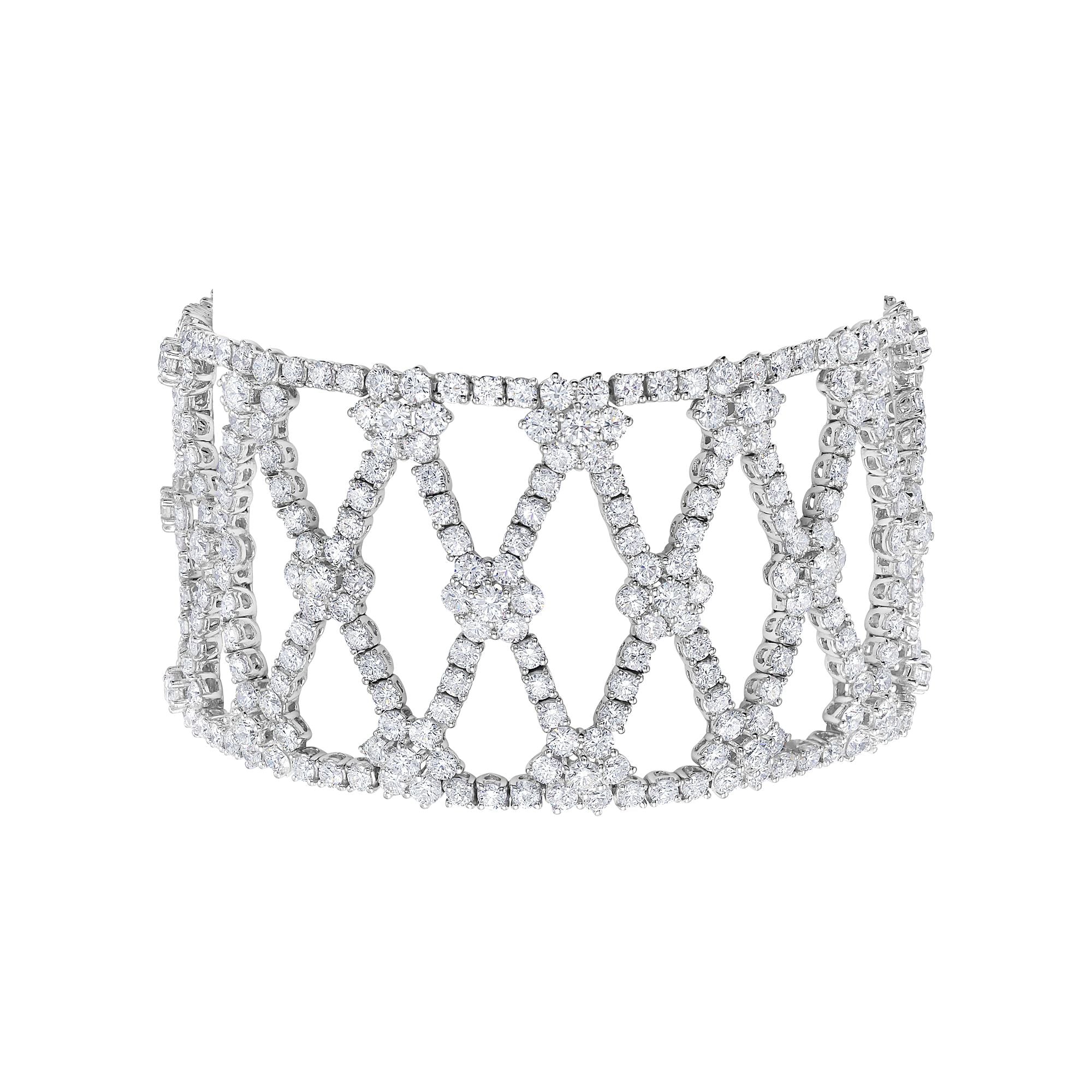 Diamond Flower X Bracelet