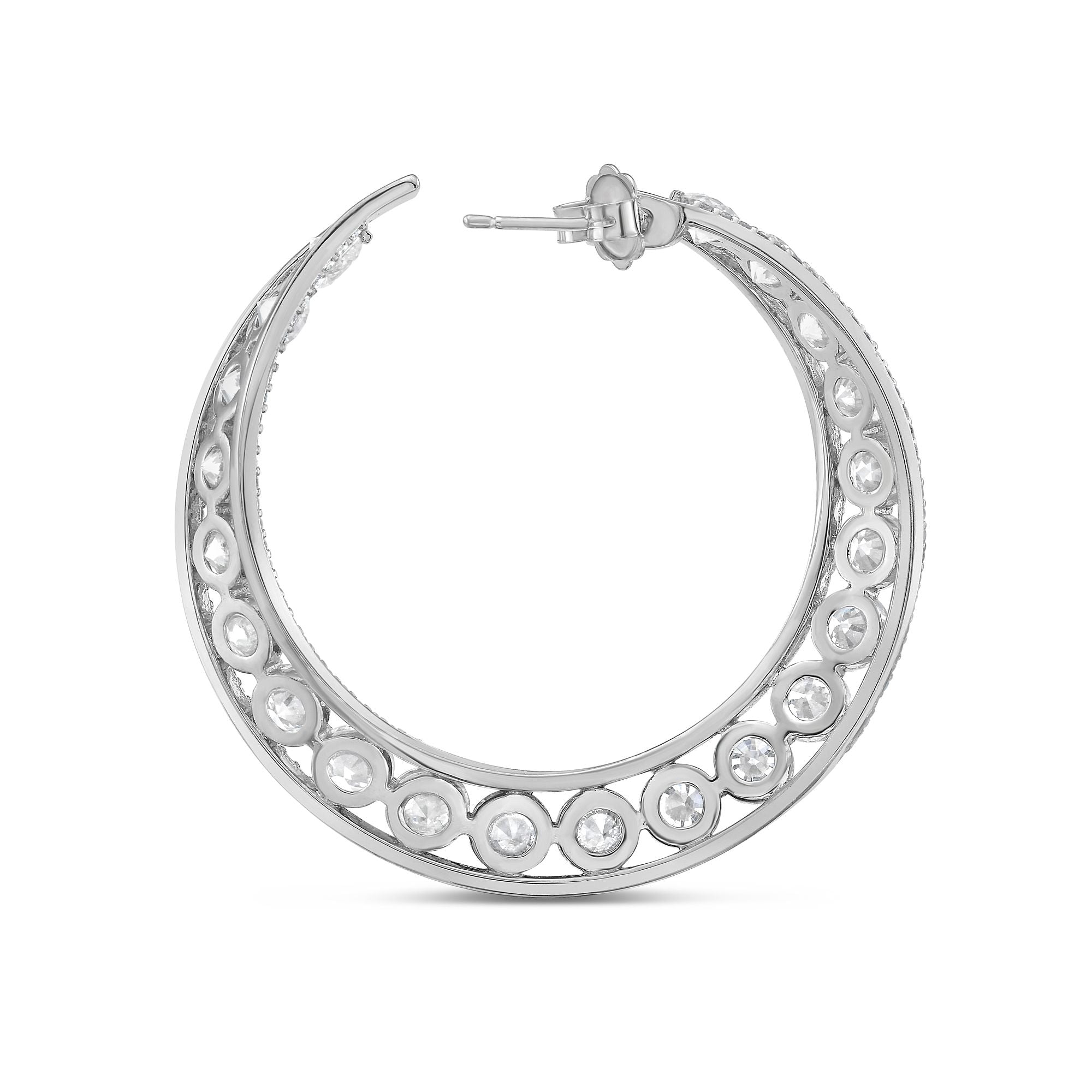 25.77cts Diamond Halo Hoops
