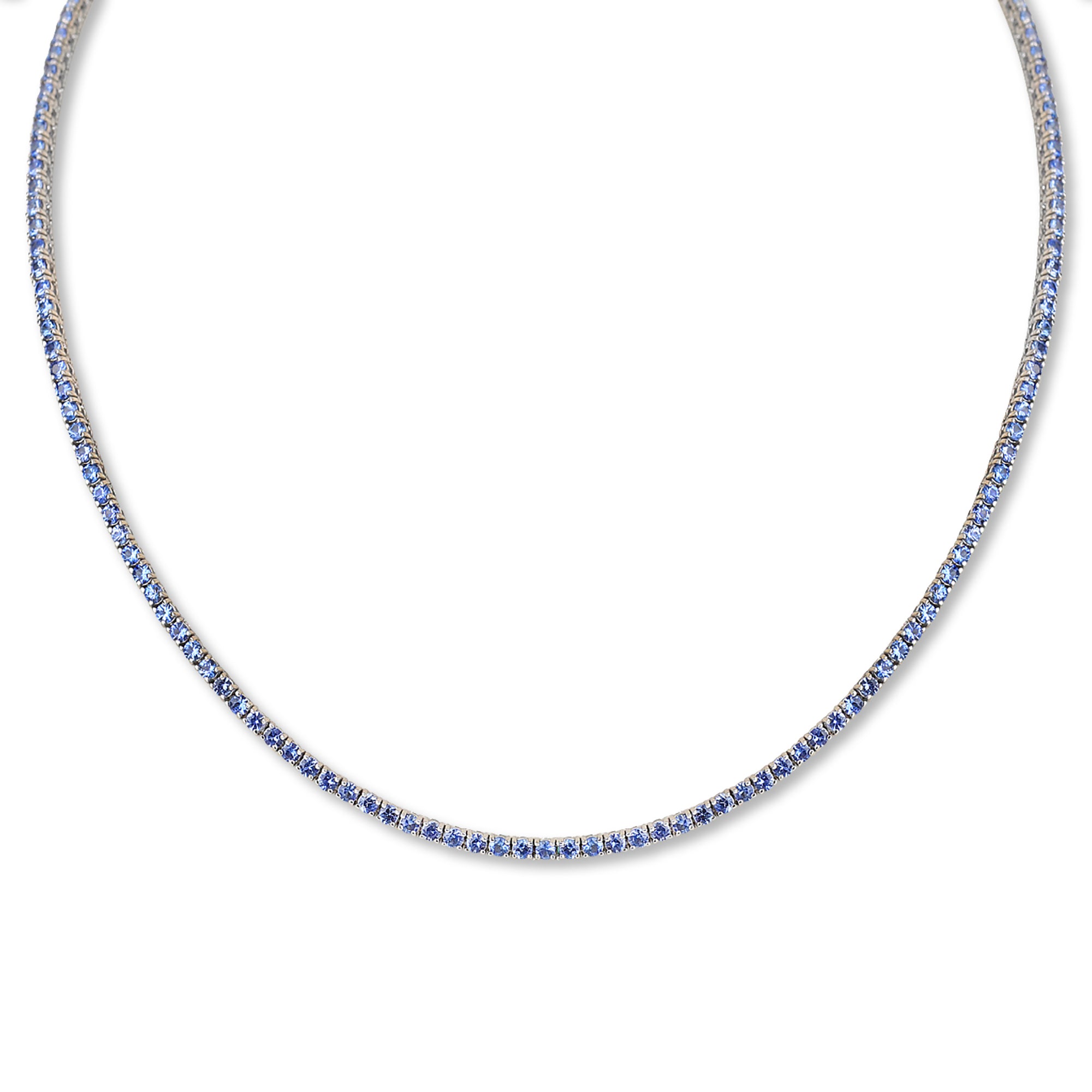 tennis necklace white gold
