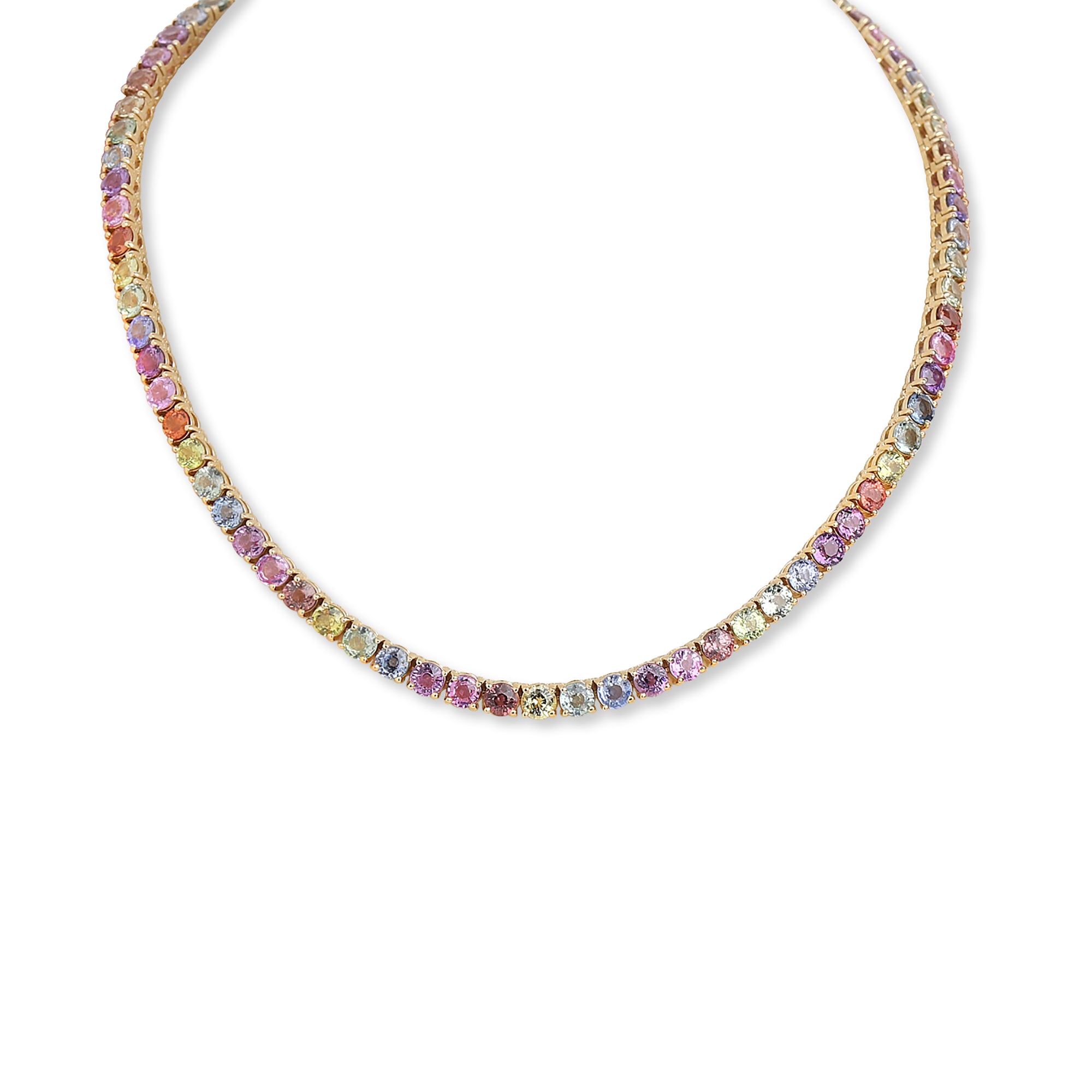 Rainbow Tennis Necklace