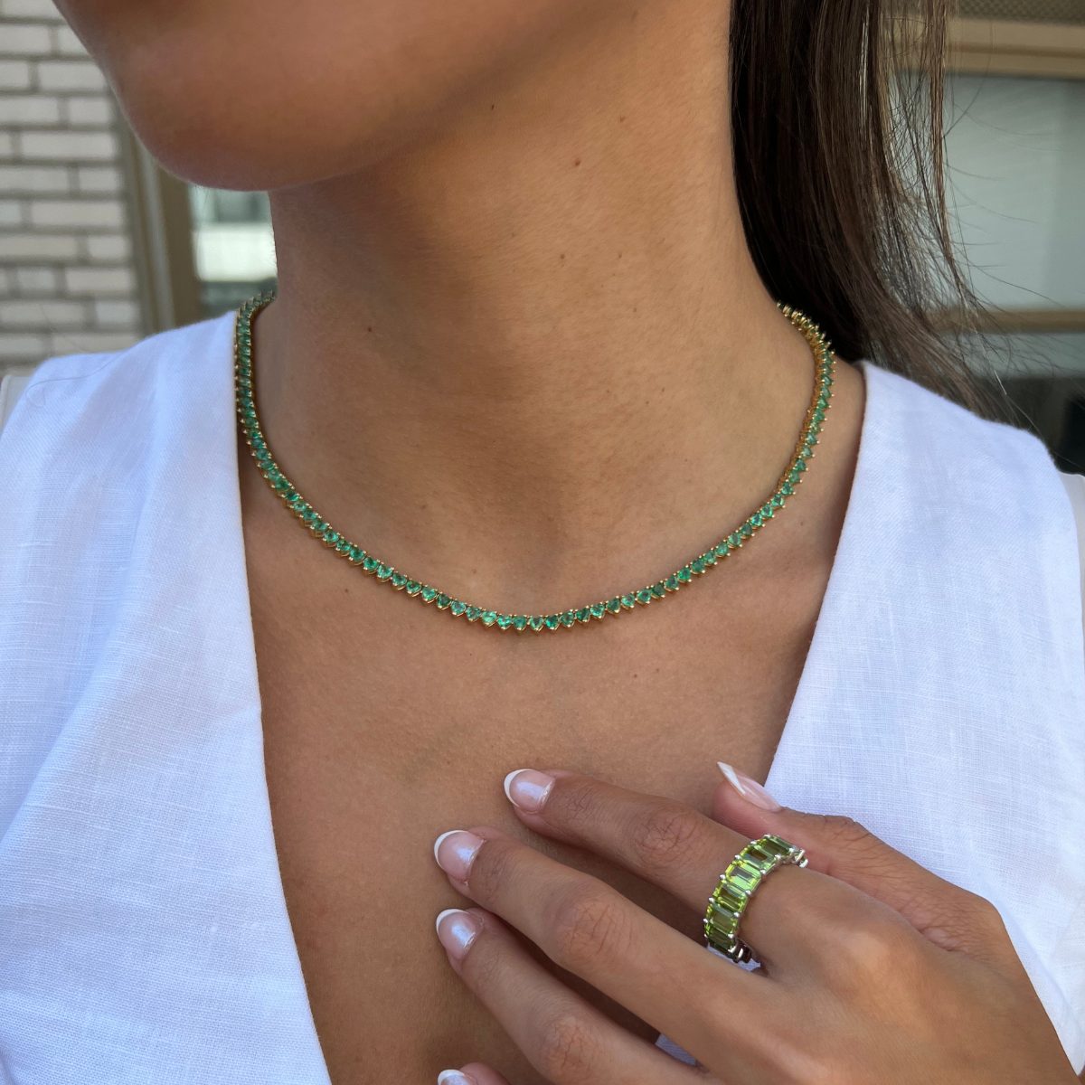 tennis necklace womens