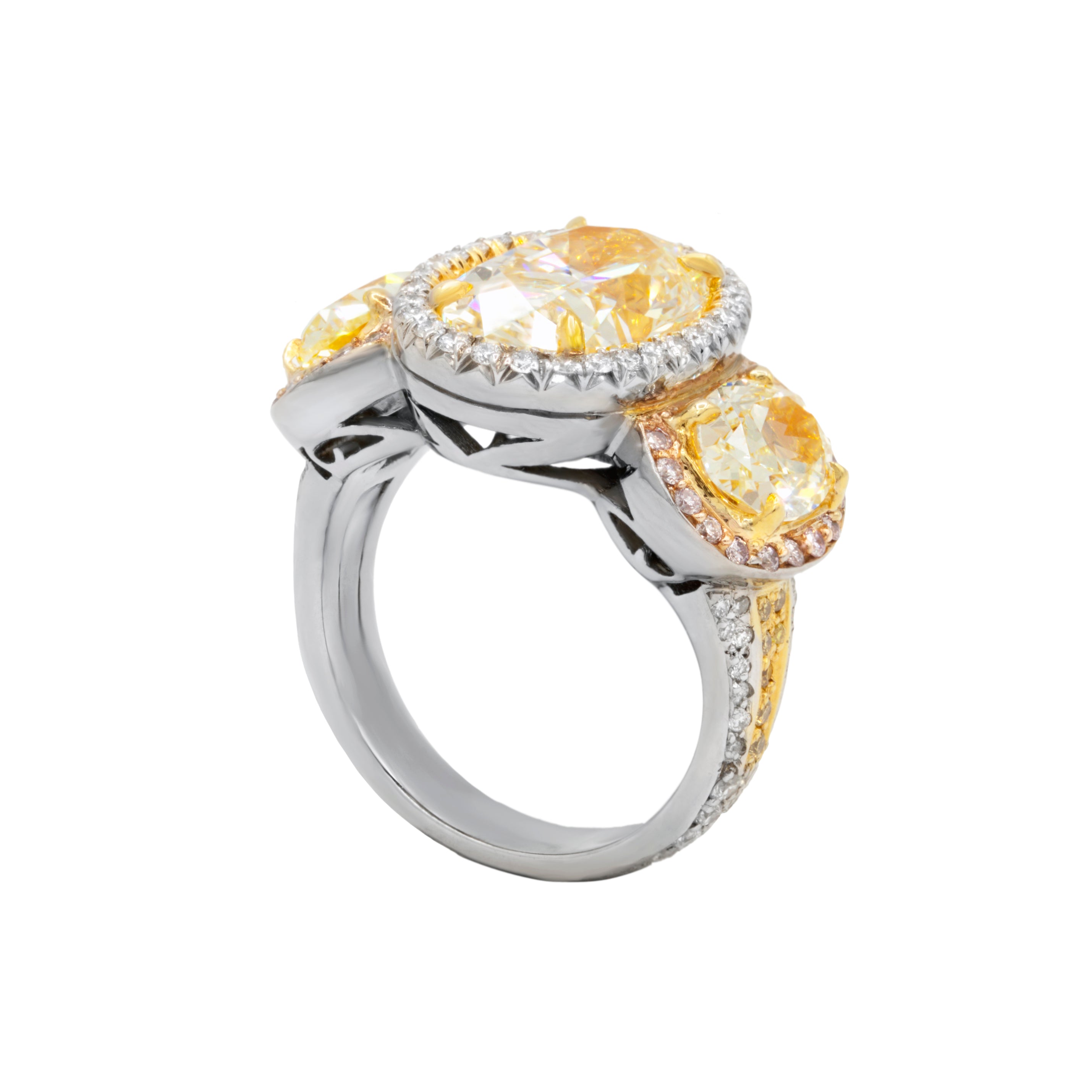 3-stone diamond anniversary ring