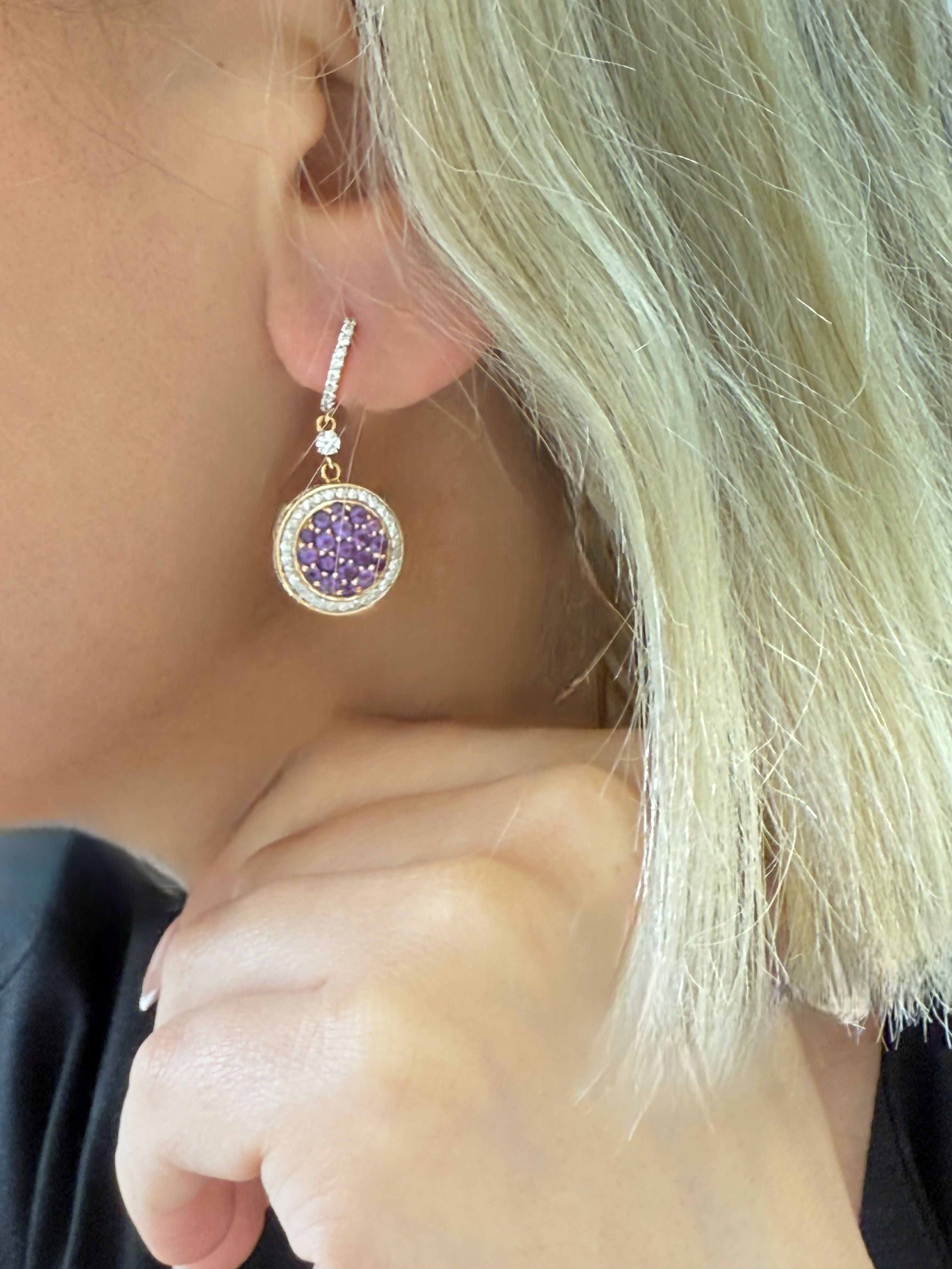Amethyst Drop Earrings