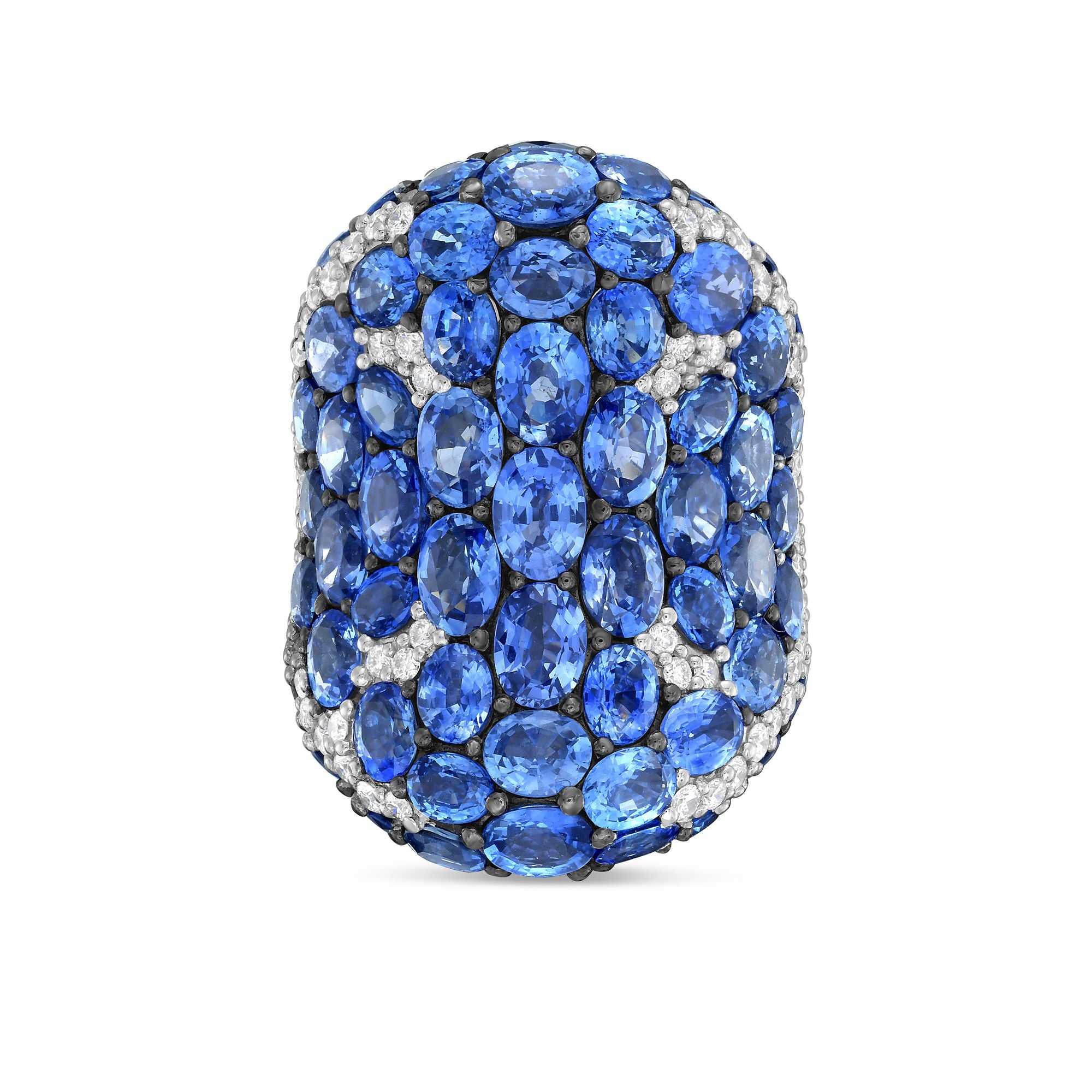 Oval Sapphire Diamond Fashion Ring