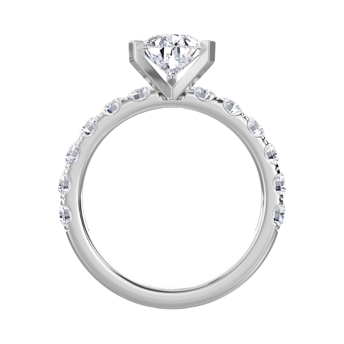 Pear Shaped Engagement Ring