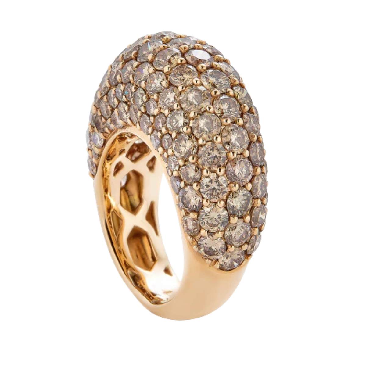 Champagne Diamond Dome Ring