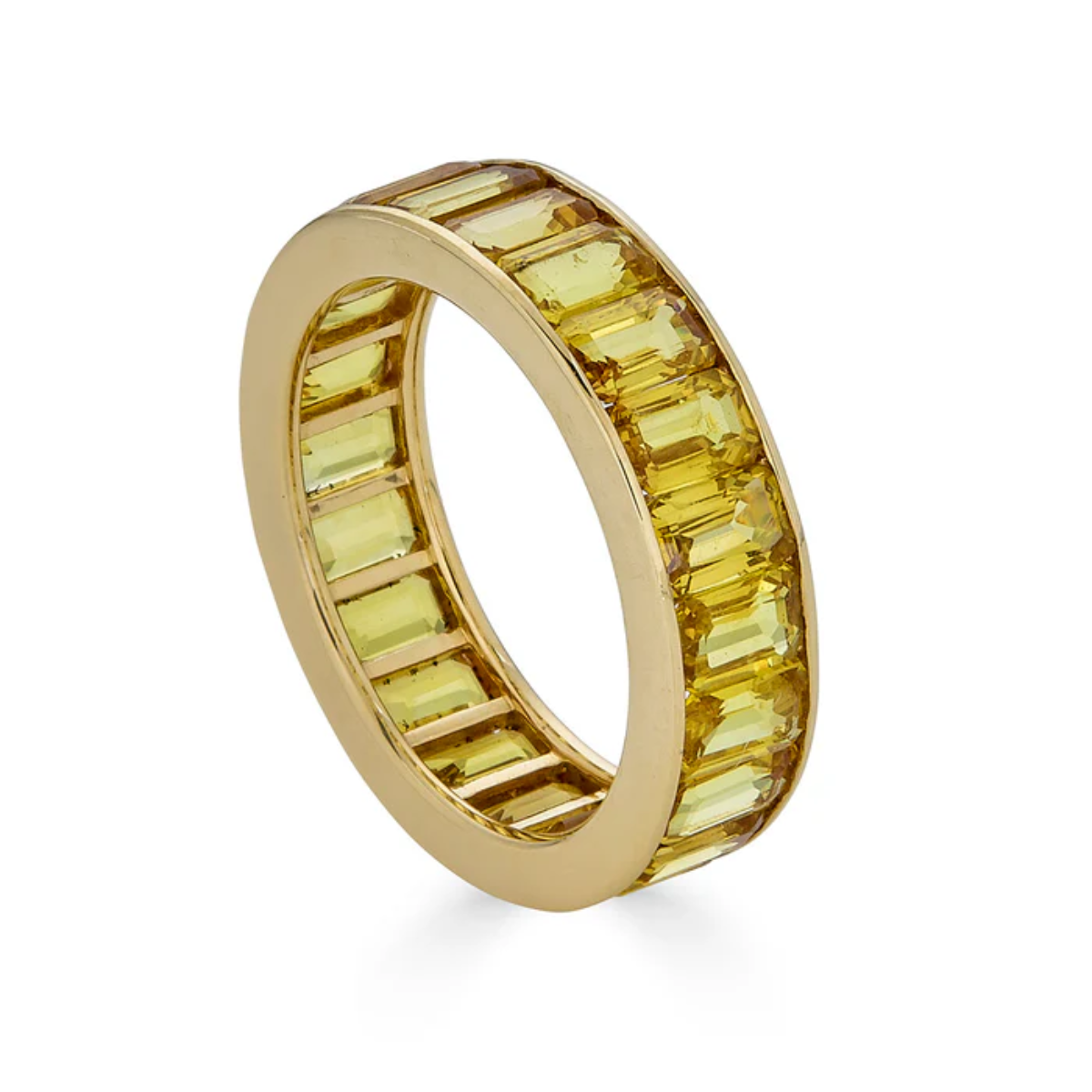 Yellow Sapphire ETERNITY CHANNEL SET BAND