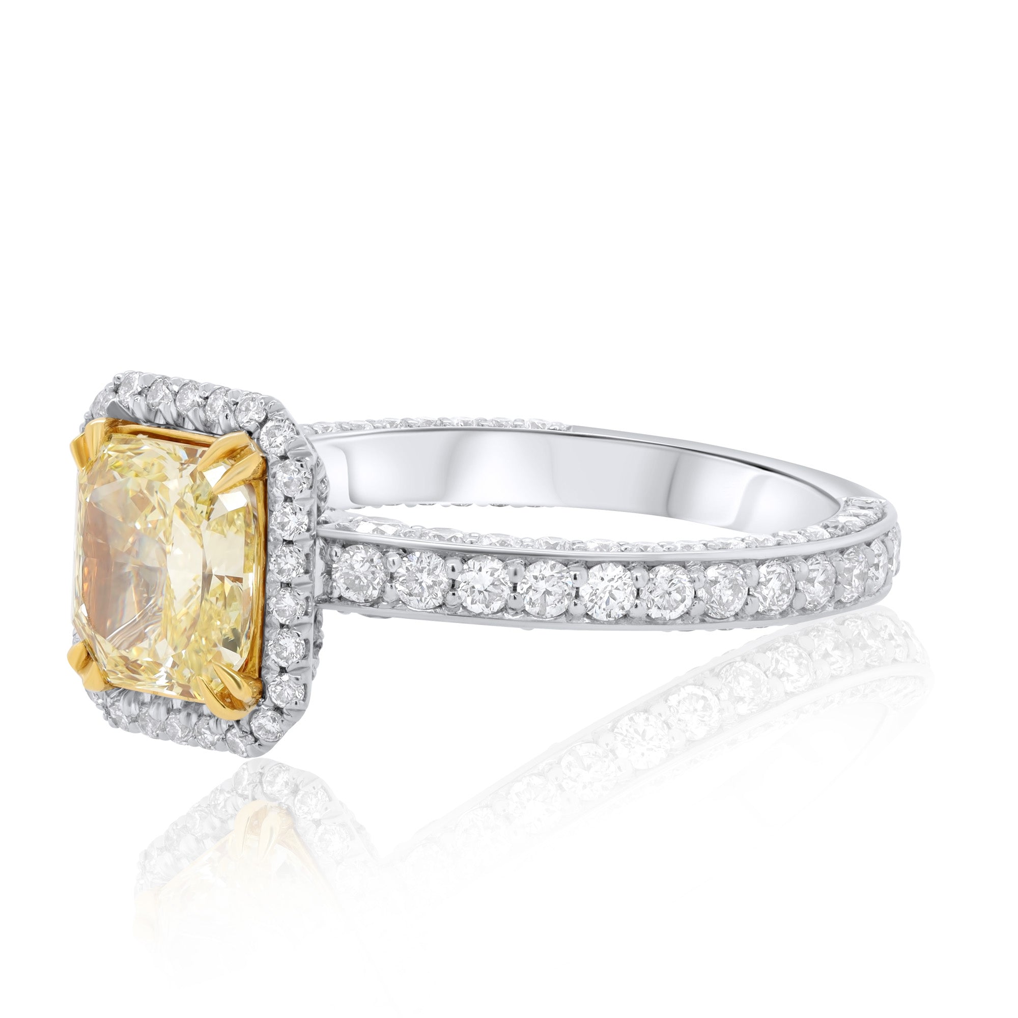 yellow diamond engagement ring