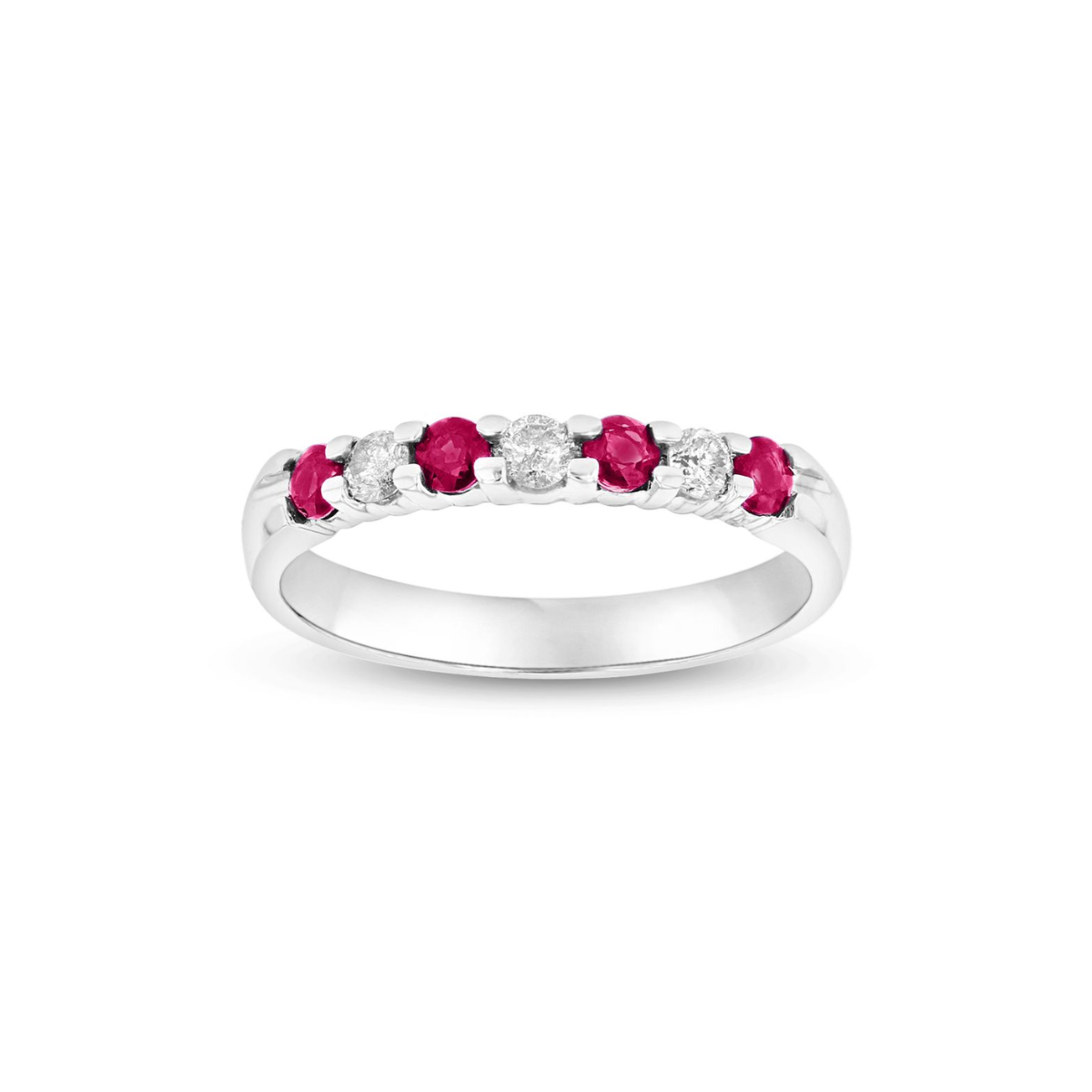 diamond and ruby wedding band