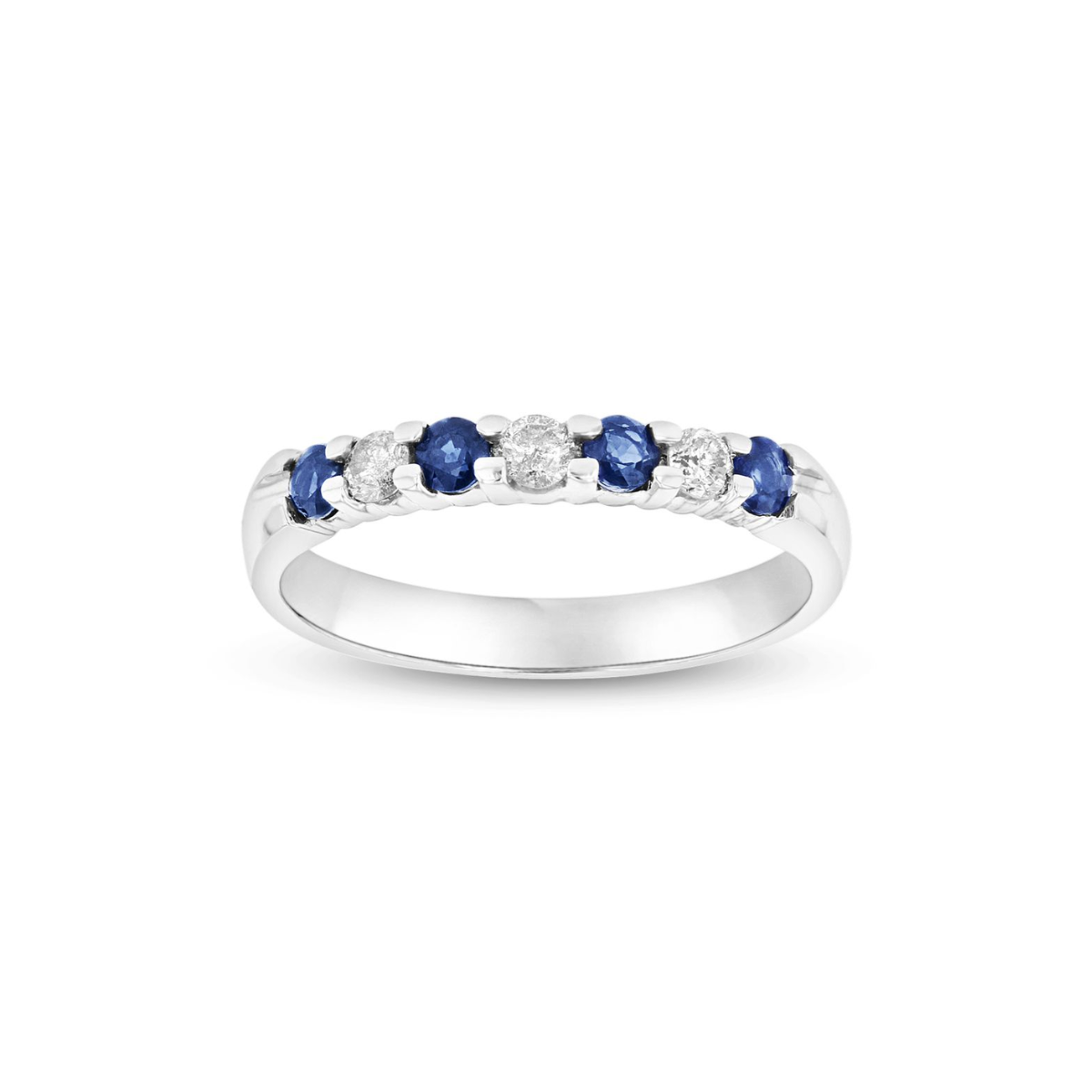 sapphire wedding band platinum