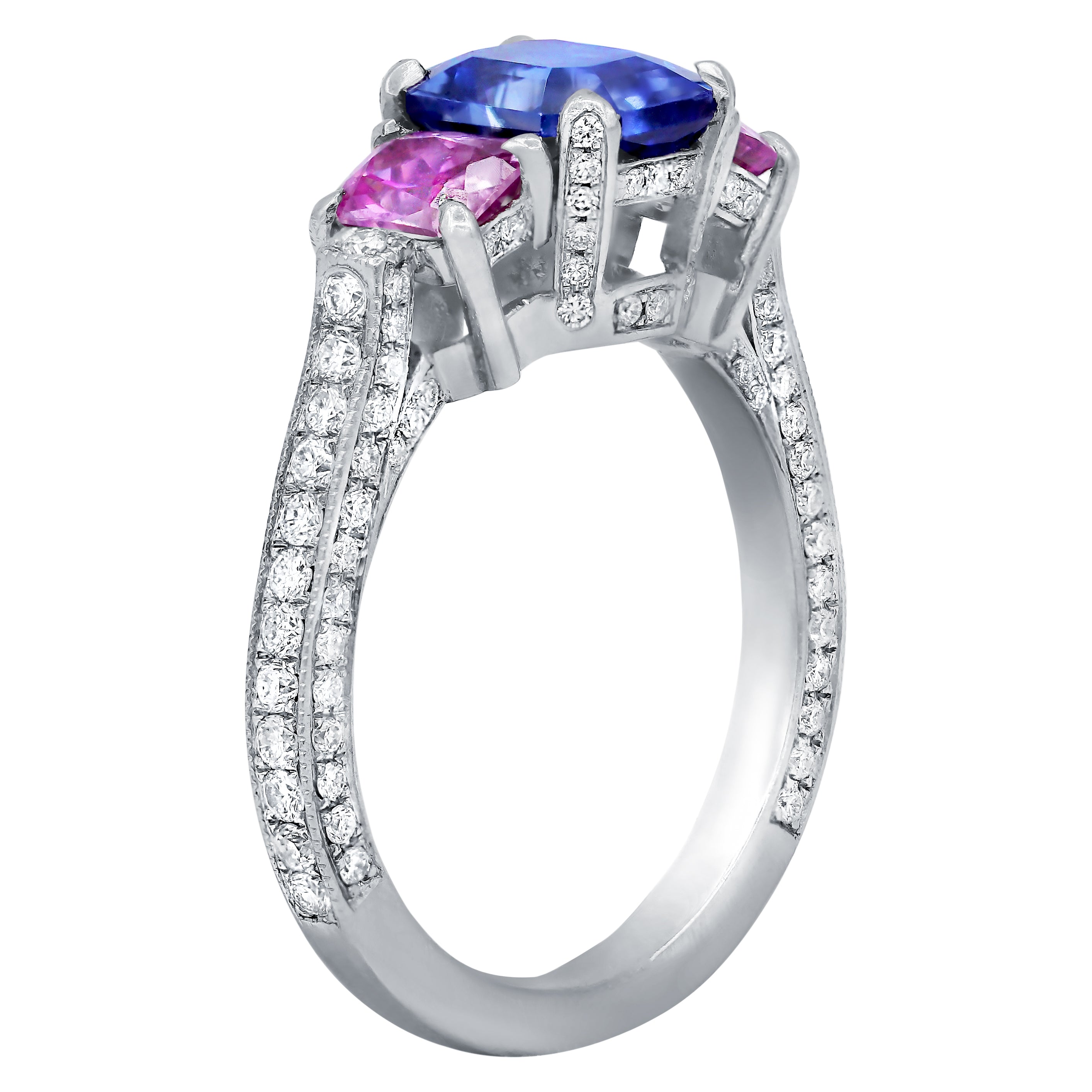Three Stone Sapphire Ring