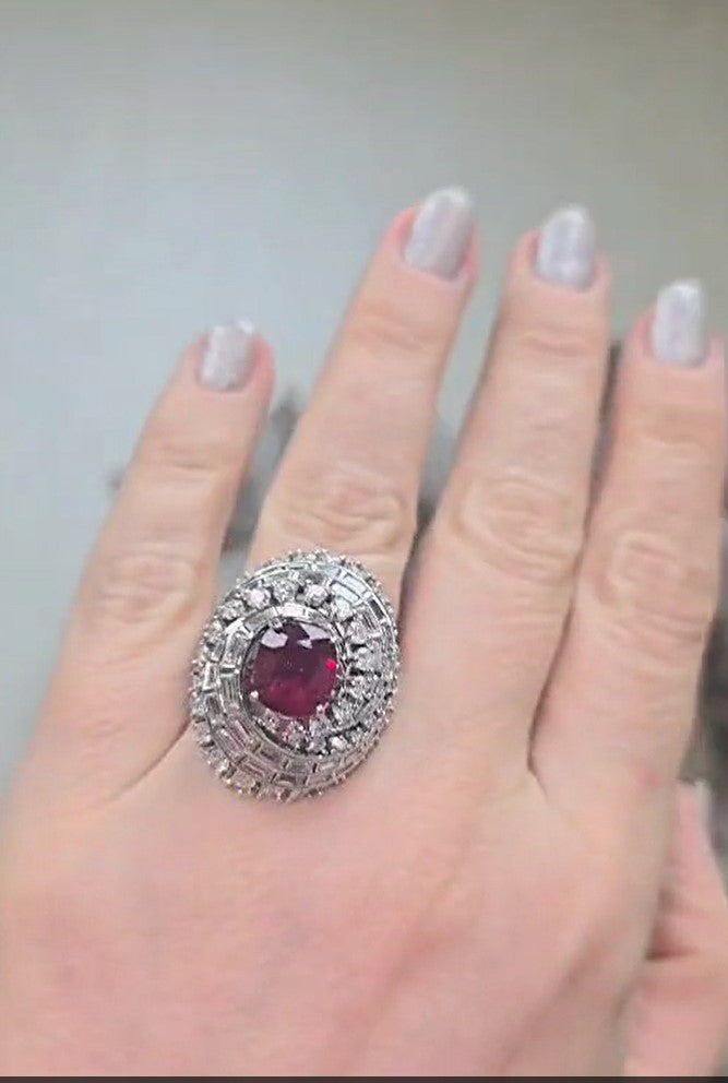 Diamond Ruby Ring