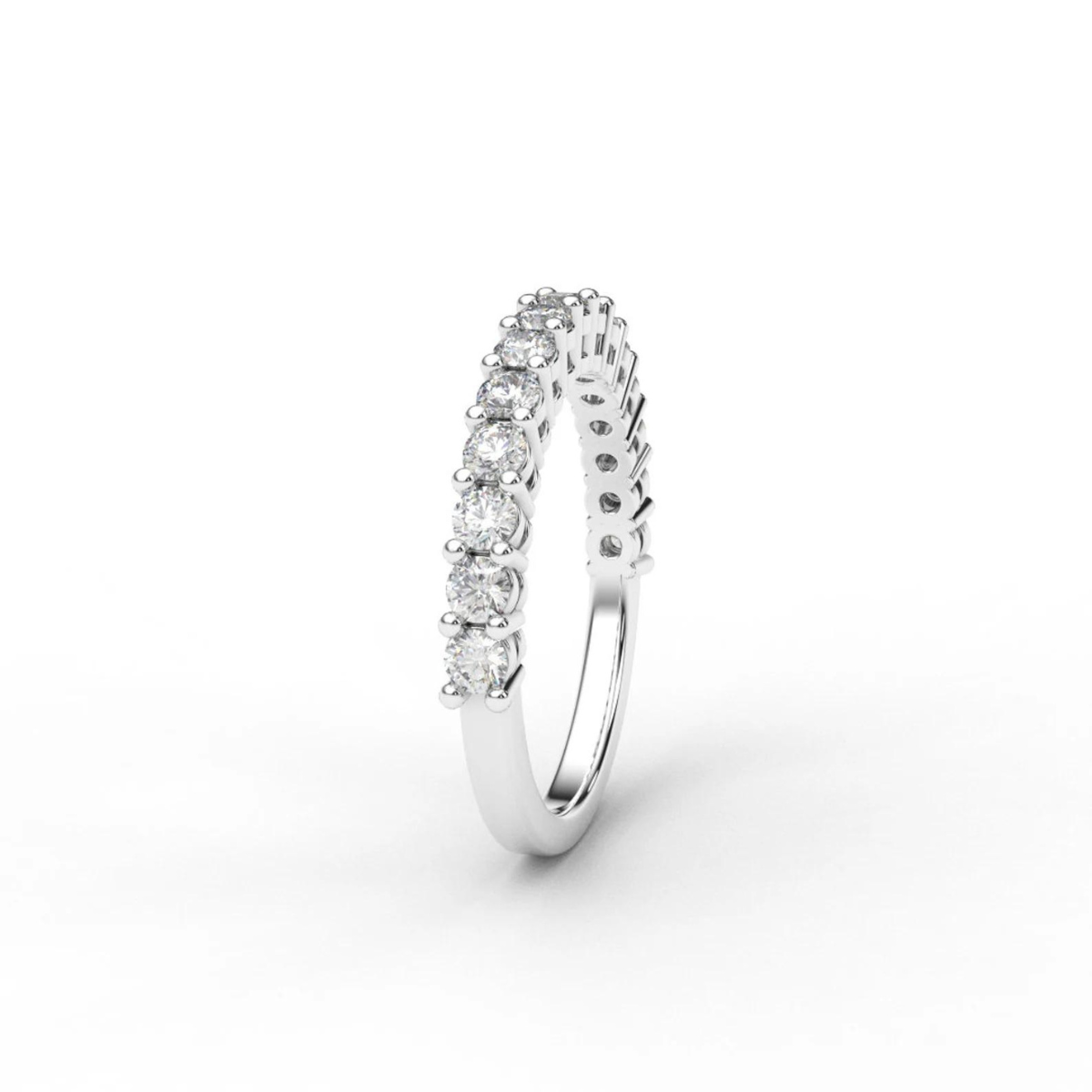 Shared Prong ½ Around Eternity Band
