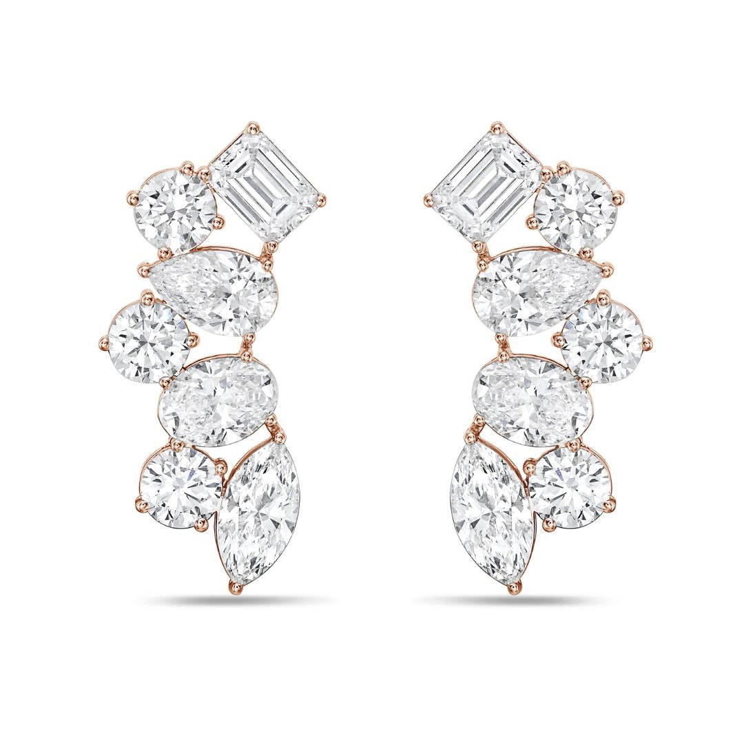 Lab Grown Multi-Cut Diamond Ear Crawlers